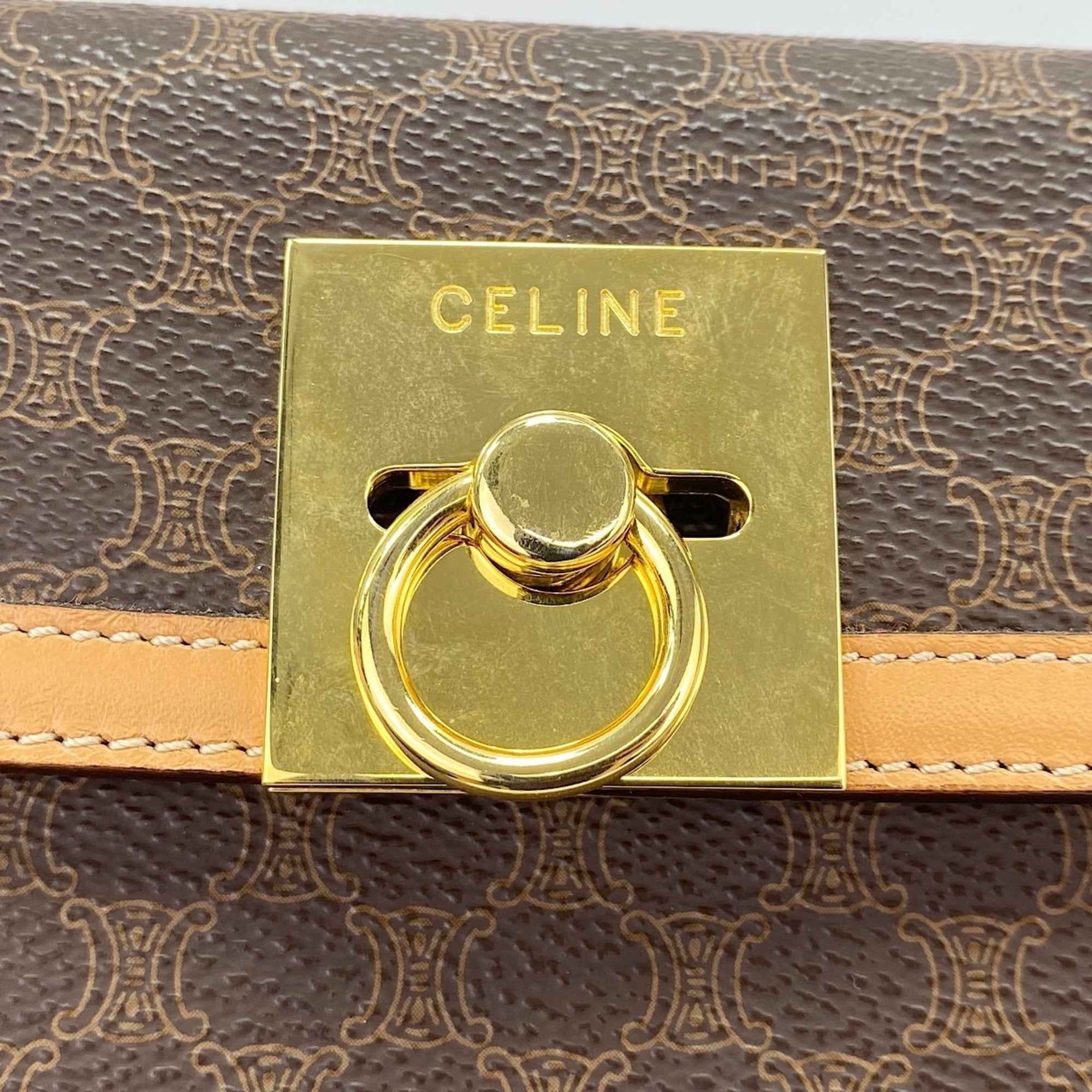 Celine Macadam Brown Handbag (Pre-Owned)