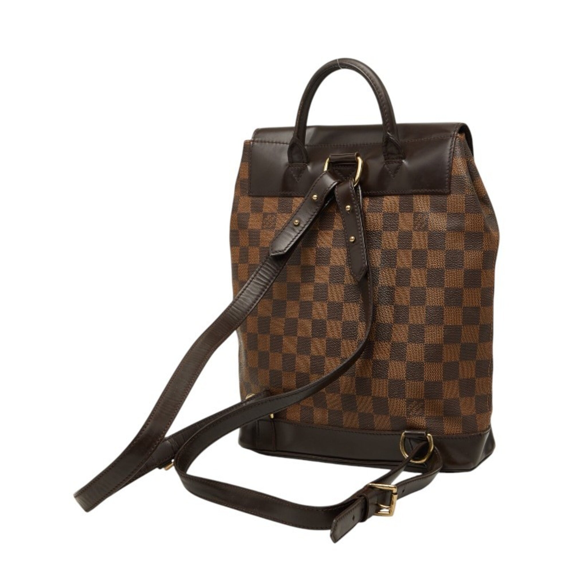 Louis Vuitton Brown Pvc Leather Backpack (Pre-Owned)