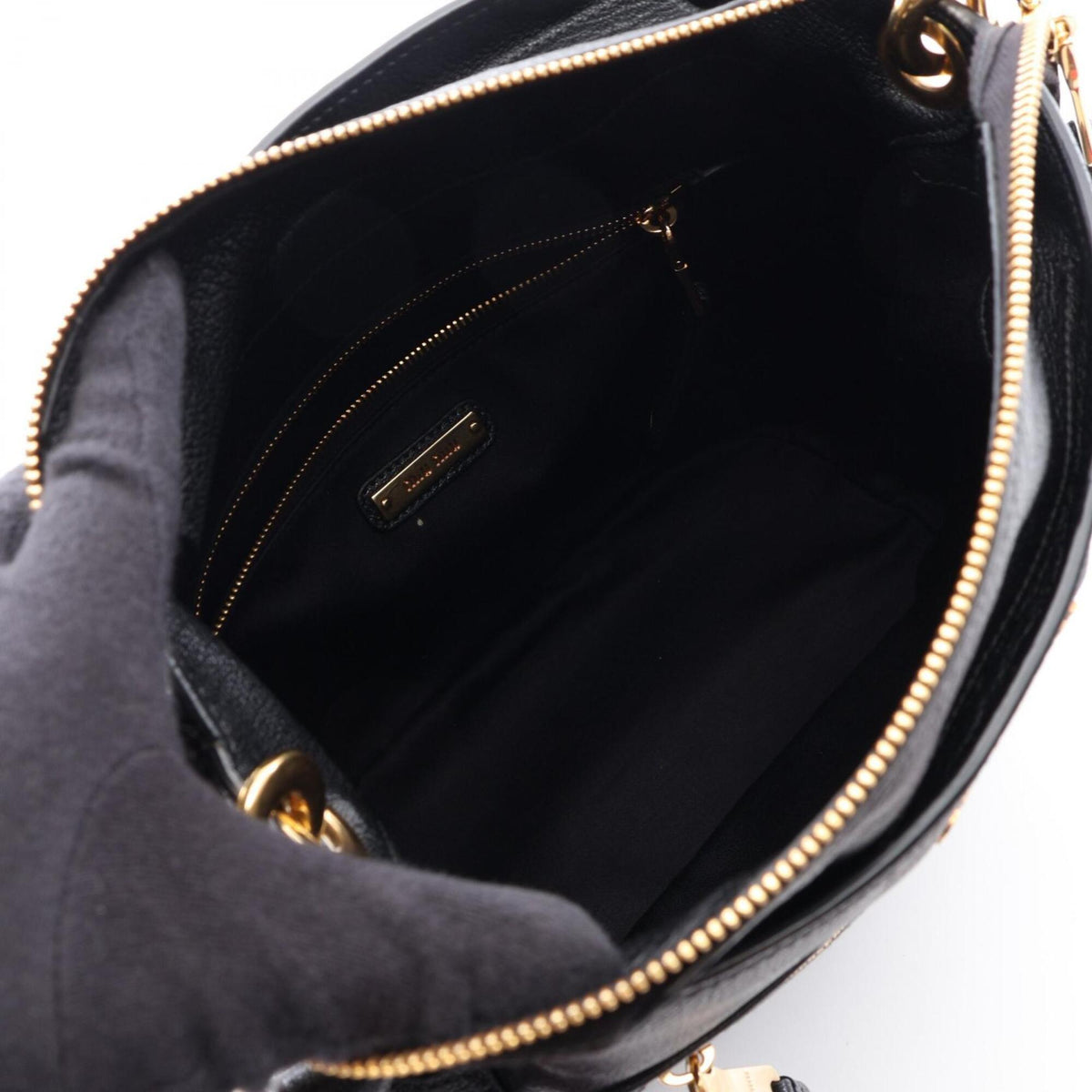 Miu Miu Black Leather Handbag Shoulder Bag (Pre-Owned)