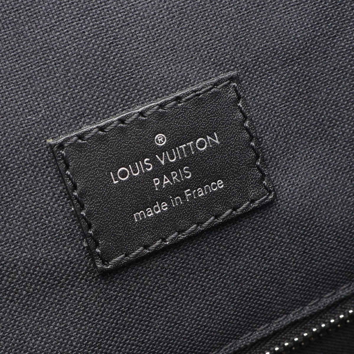 Louis Vuitton Black Brown Coated Canvas Leather Backpack Handbag (Pre-Owned)