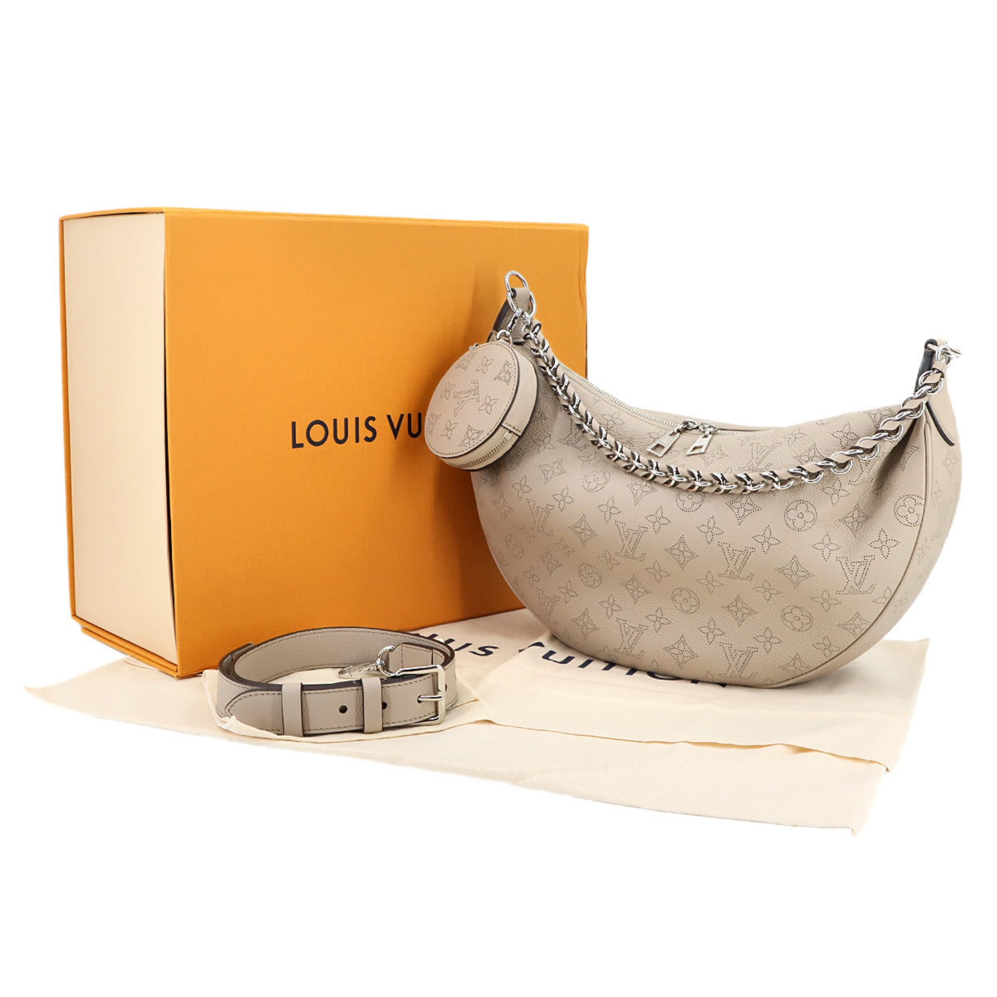 Louis Vuitton Galle Mahina Leather Pouch Shoulder Bag (Pre-Owned)
