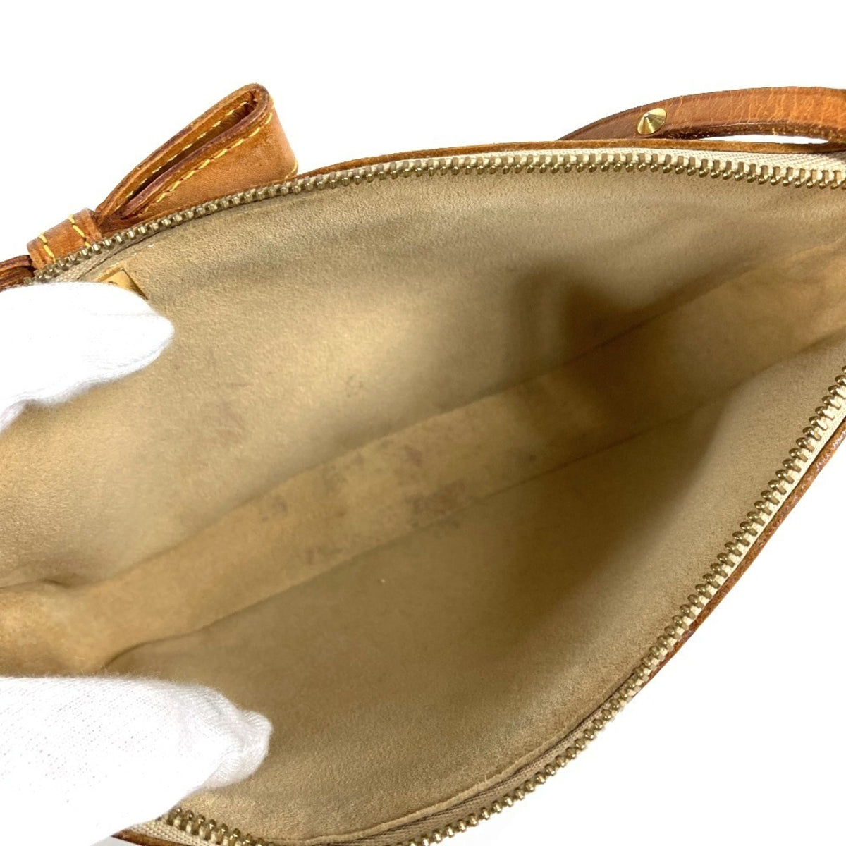Louis Vuitton Brown Pink Monogram Cherry Blossom Handbag Pouch Shoulder Bag (Pre-Owned)