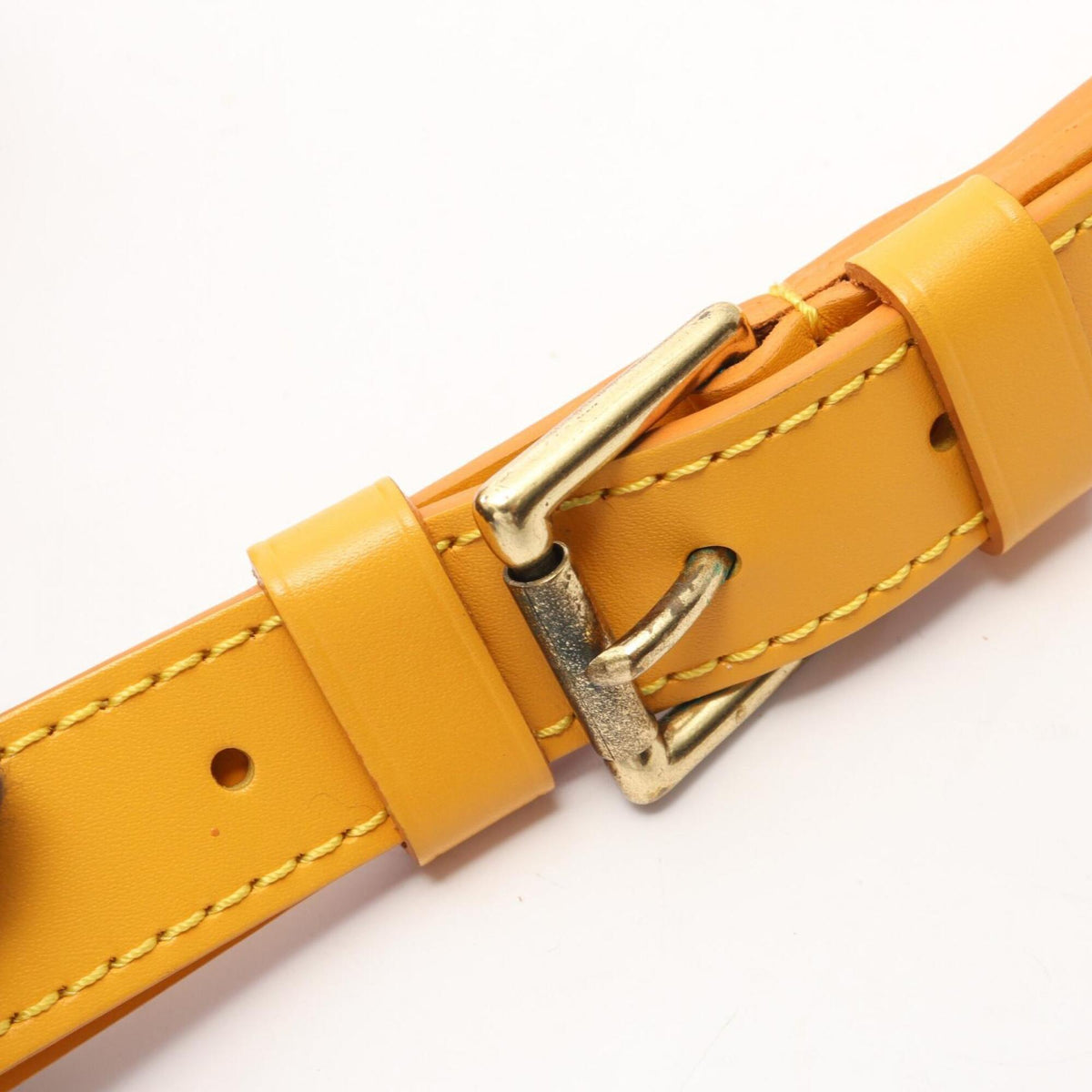 Louis Vuitton Yellow Leather Handbag Shoulder Bag (Pre-Owned)