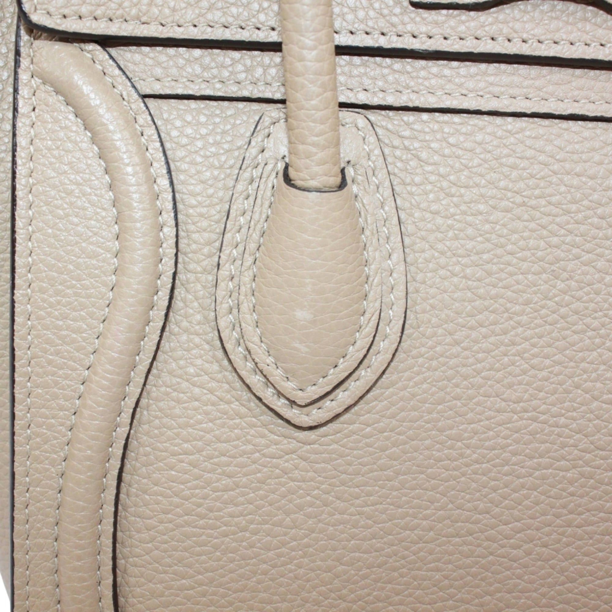 Celine Beige Leather Handbag (Pre-Owned)