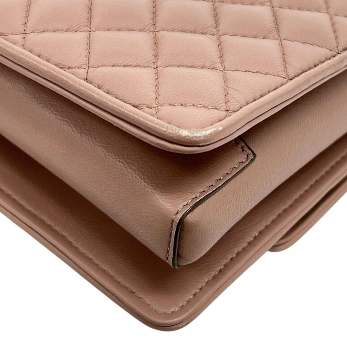 Salvatore Ferragamo Pink Leather Shoulder Bag (Pre-Owned)