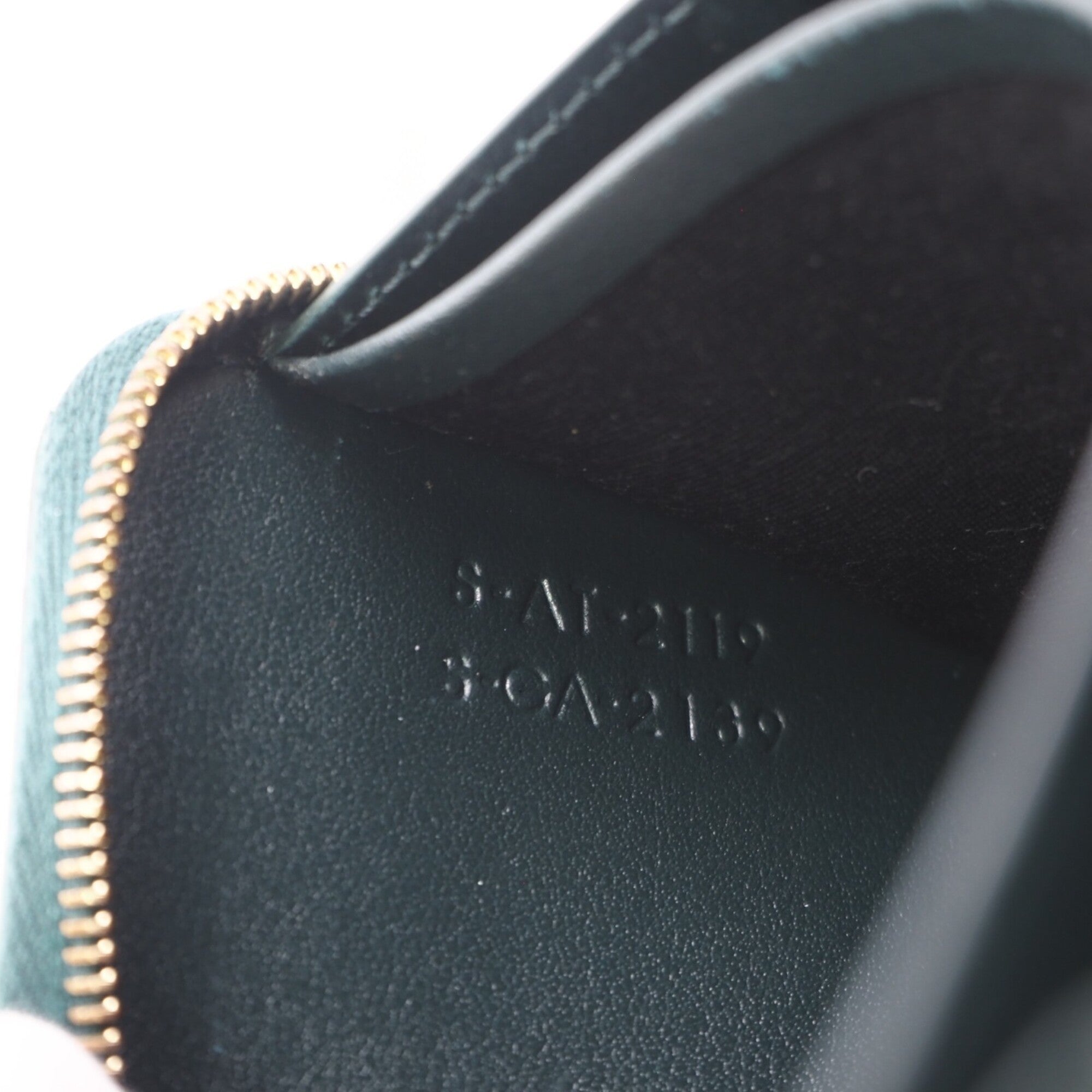 Celine Green Leather Long Wallet (Bi-Fold) (Pre-Owned)