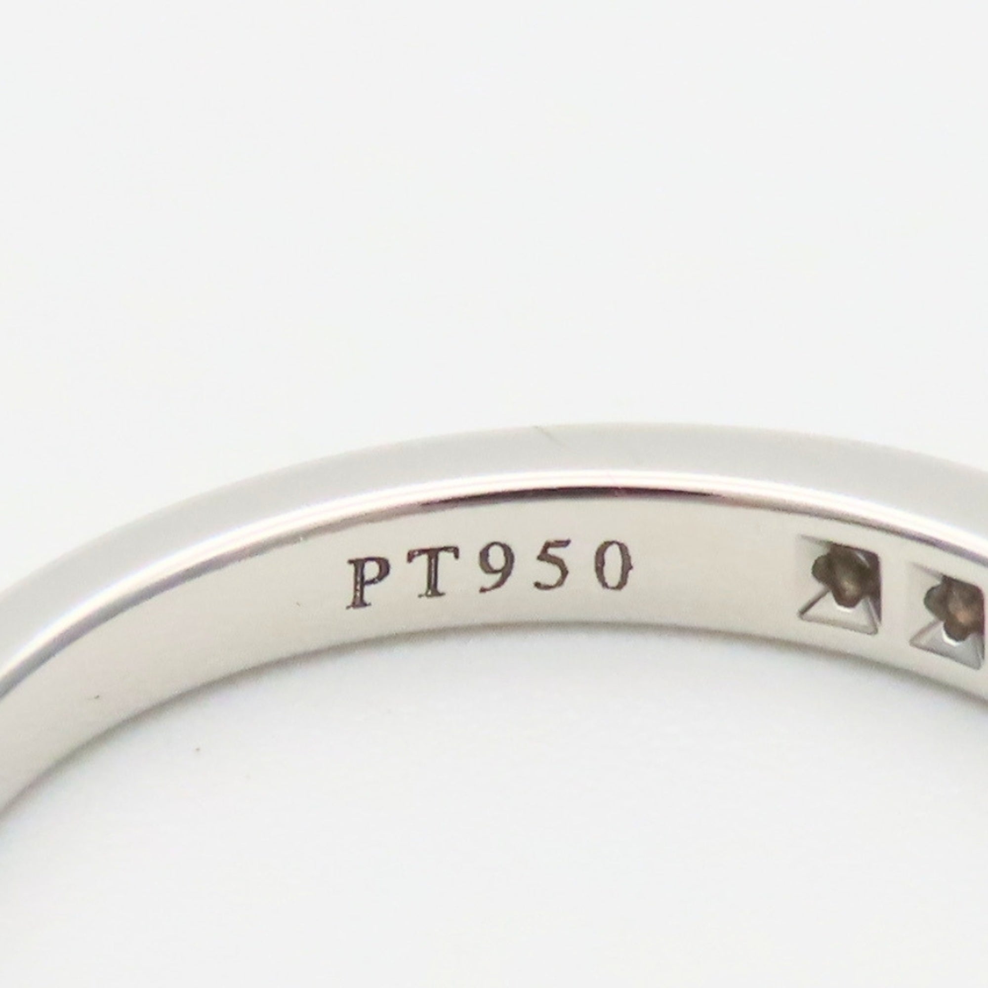 Tiffany Platinum Platinum 950 Band Ring (Pre-Owned)