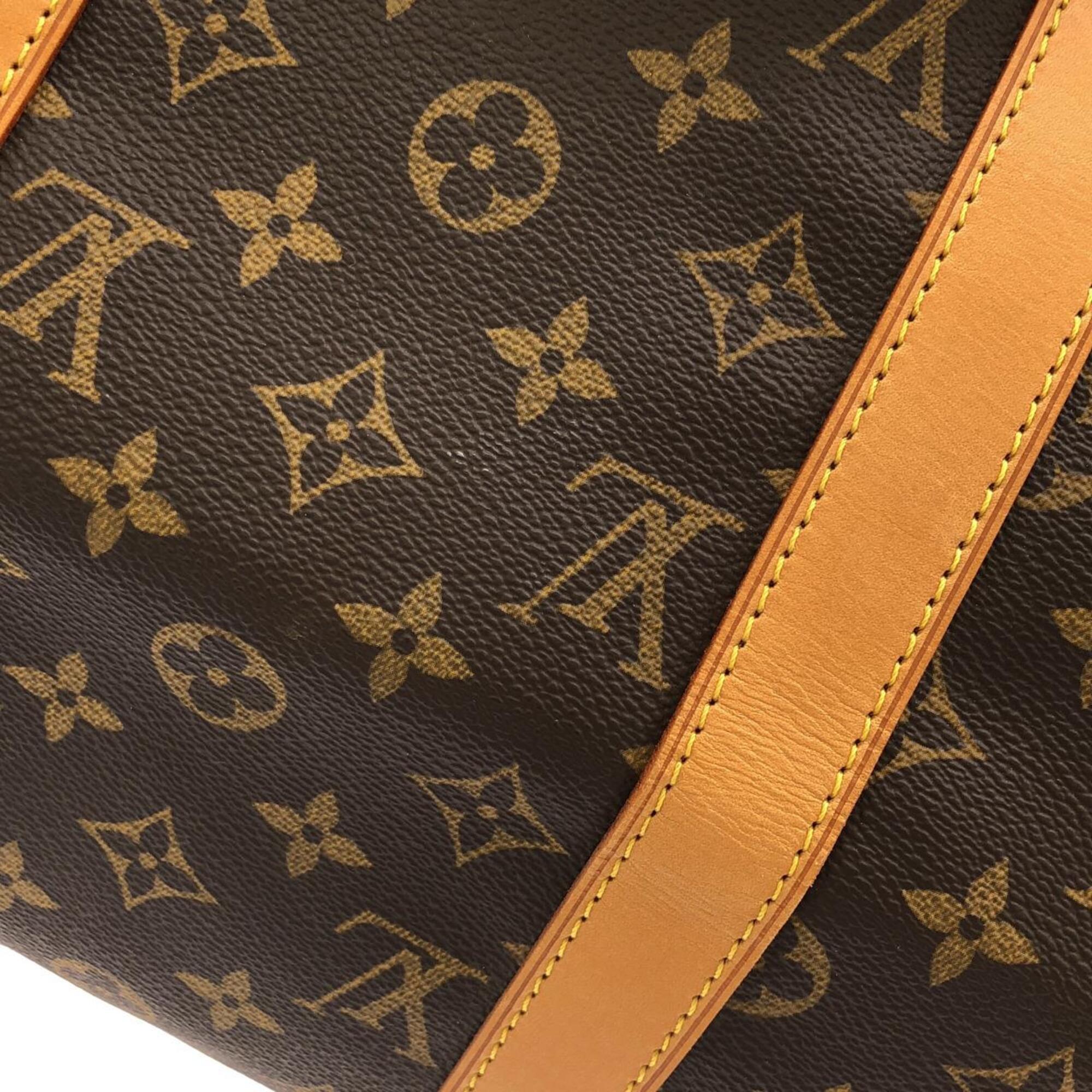 Louis Vuitton Marron Coated Canvas Boston Bag (Pre-Owned)
