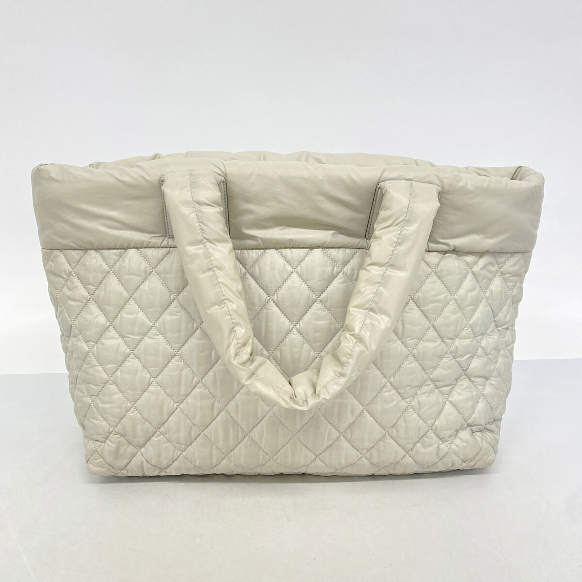 Chanel Gray Nylon Tote Bag (Pre-Owned)