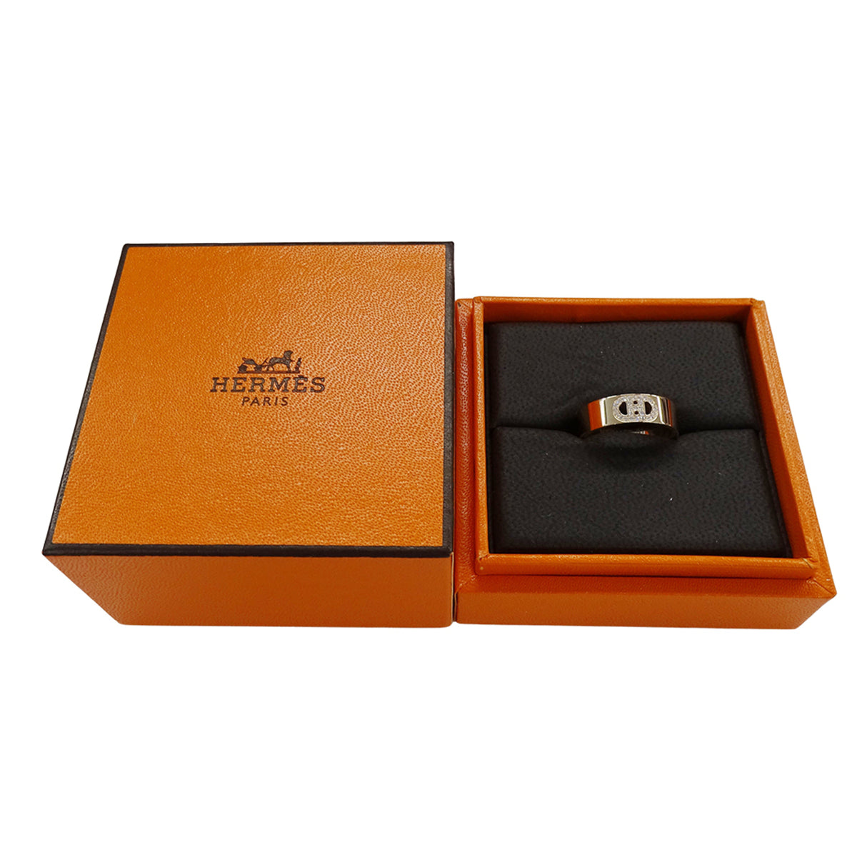 Hermes Pink Gold Pink Gold (18K) Band Ring (Pre-Owned)