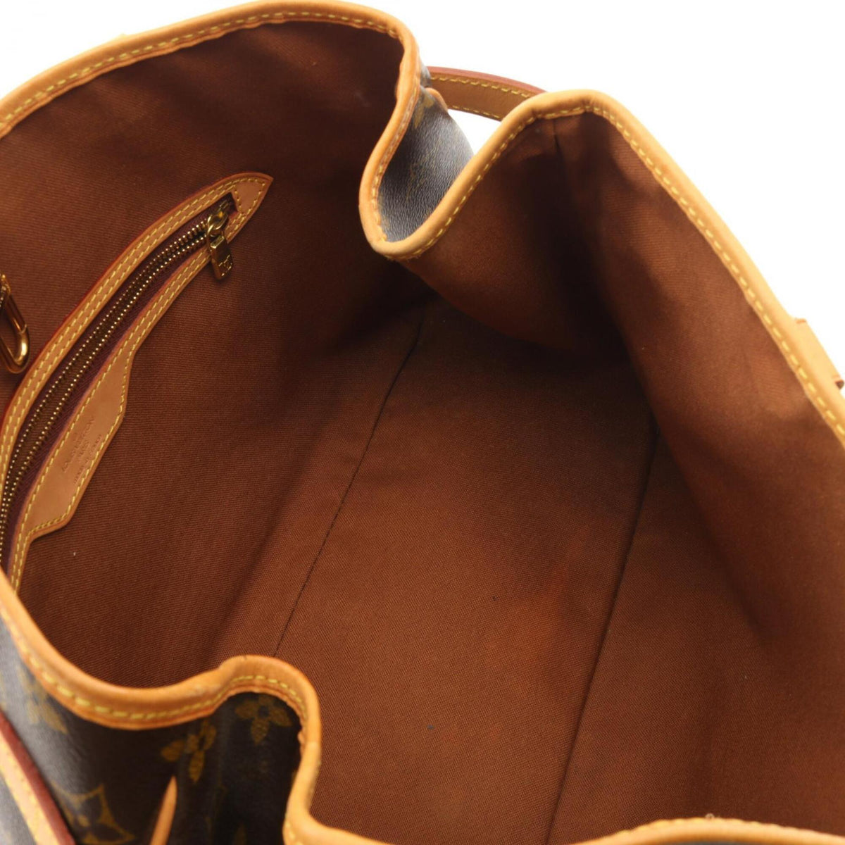 Louis Vuitton Brown Monogram Coated Canvas Leather Handbag Shoulder Bag (Pre-Owned)