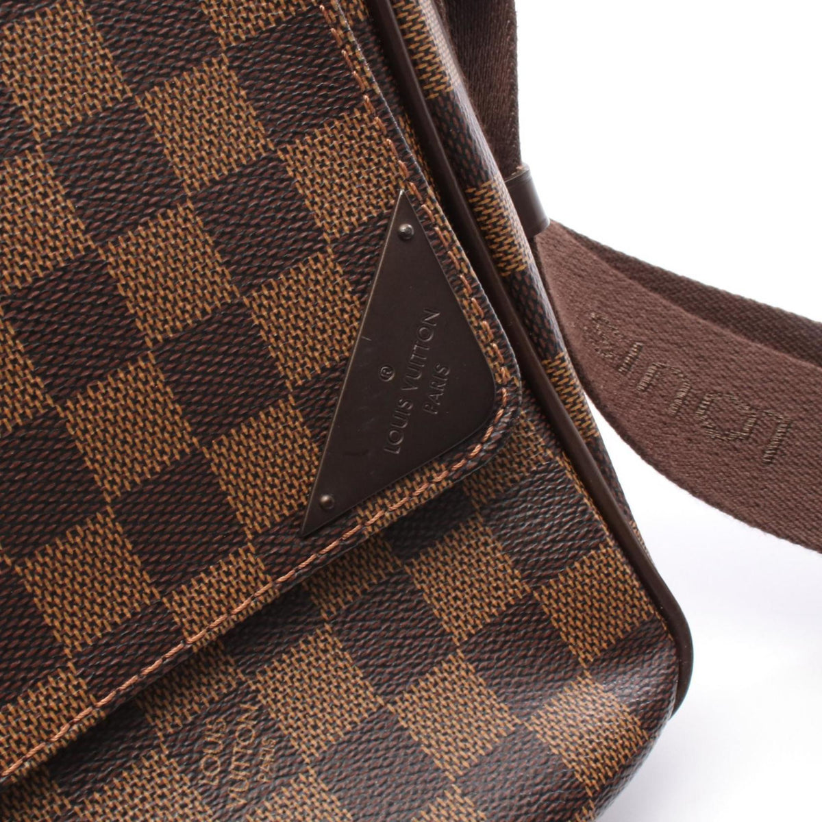 Louis Vuitton Brown Damier Canvas Coated Canvas Leather Shoulder Bag (Pre-Owned)