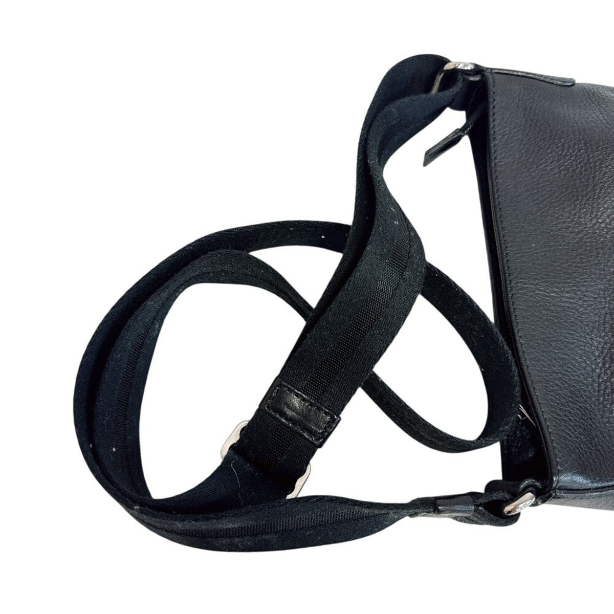 Bally Black Leather Pochette Shoulder Bag (Pre-Owned)