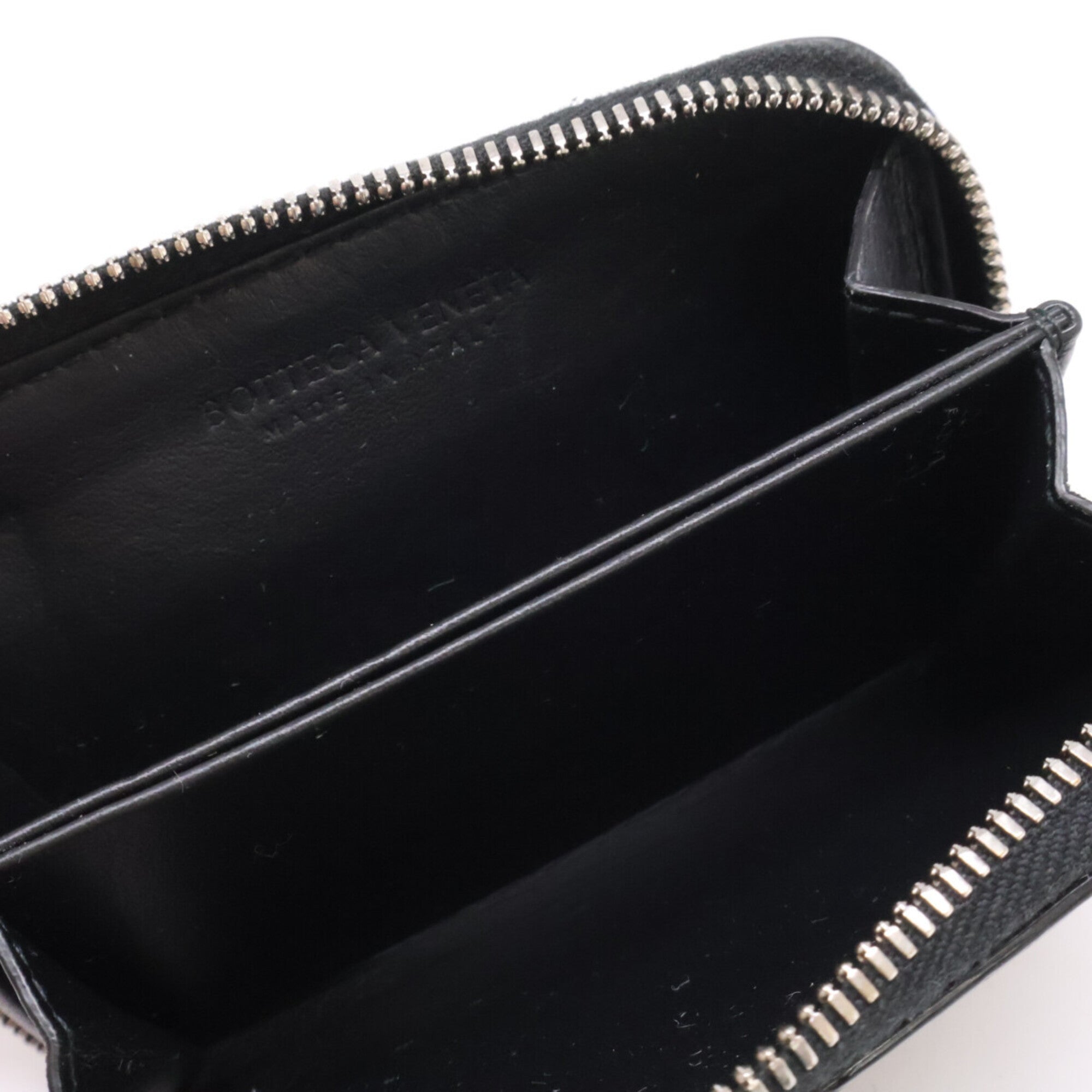 Bottega Veneta Black Leather Long Wallet (Bi-Fold) (Pre-Owned)