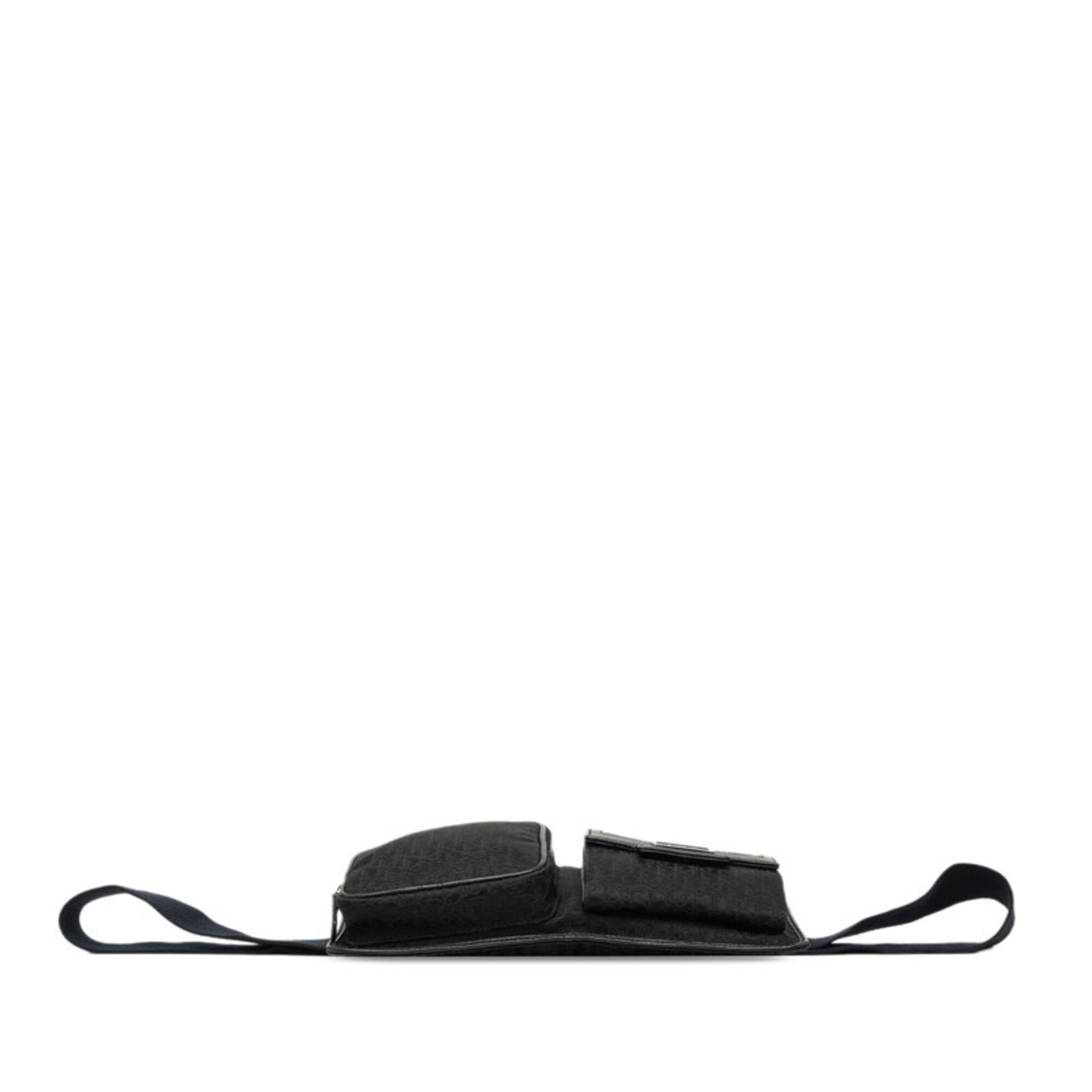 Christian Dior Black Canvas Fanny Pack (Pre-Owned)