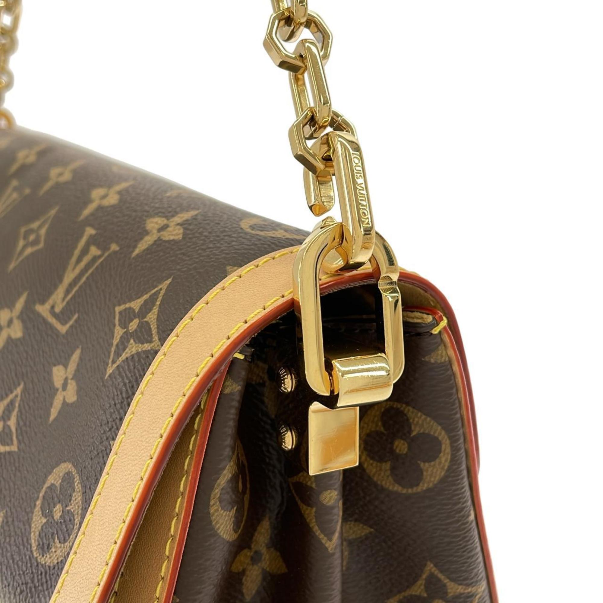 Louis Vuitton Marron Coated Canvas Shoulder Bag (Pre-Owned)