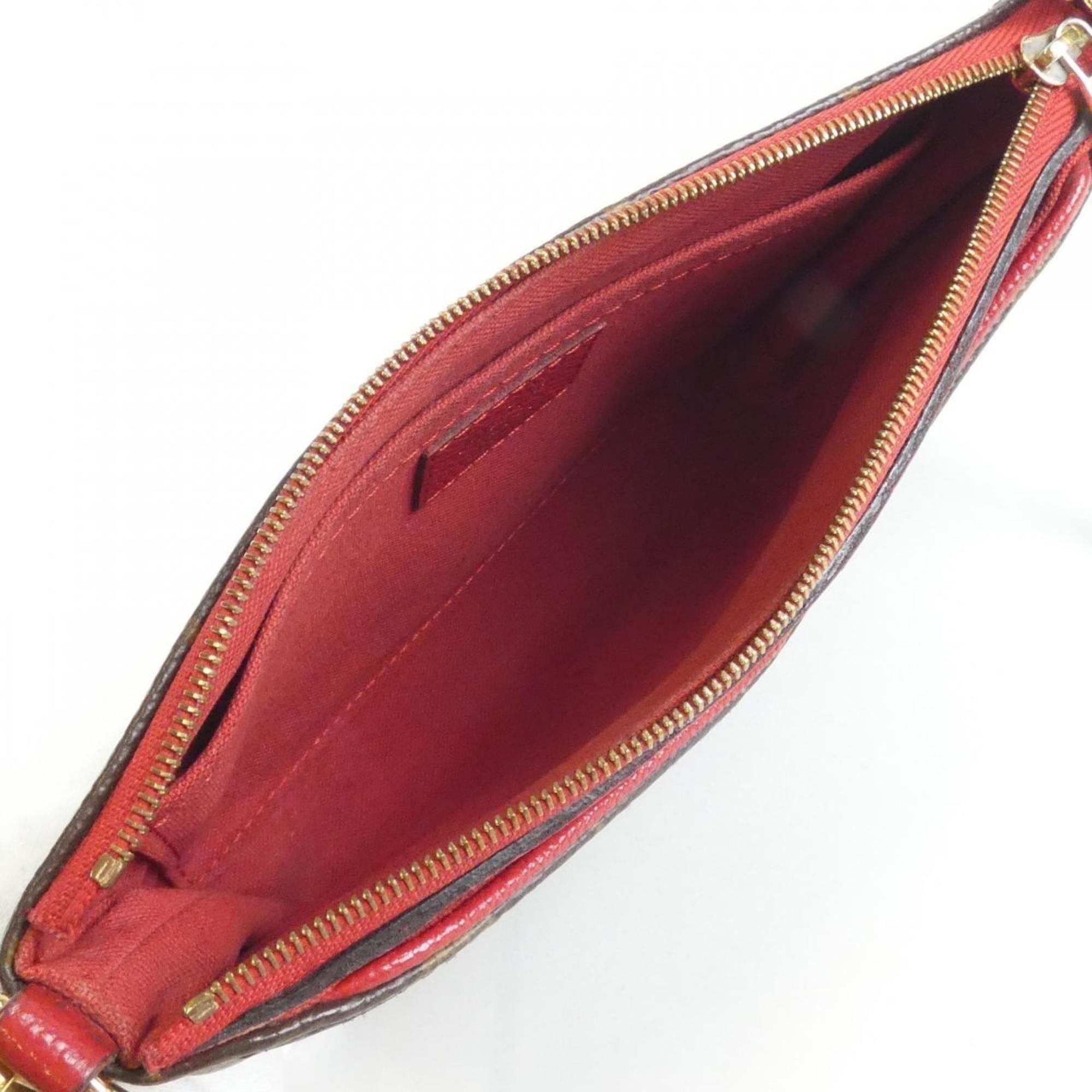 Louis Vuitton Brown Coated Canvas Shoulder Bag (Pre-Owned)