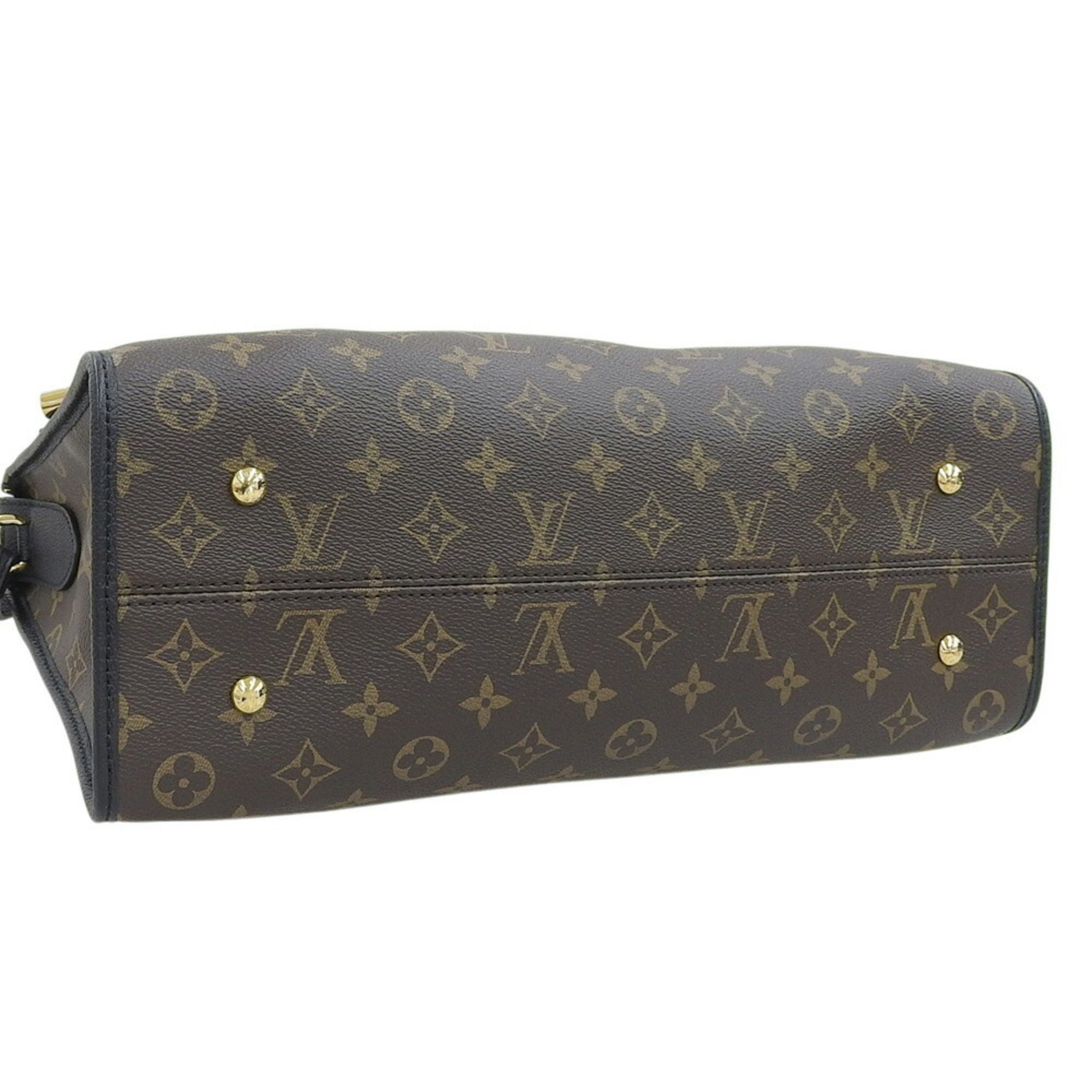 Louis Vuitton Black Noir Pvc Leather Tote Bag (Pre-Owned)