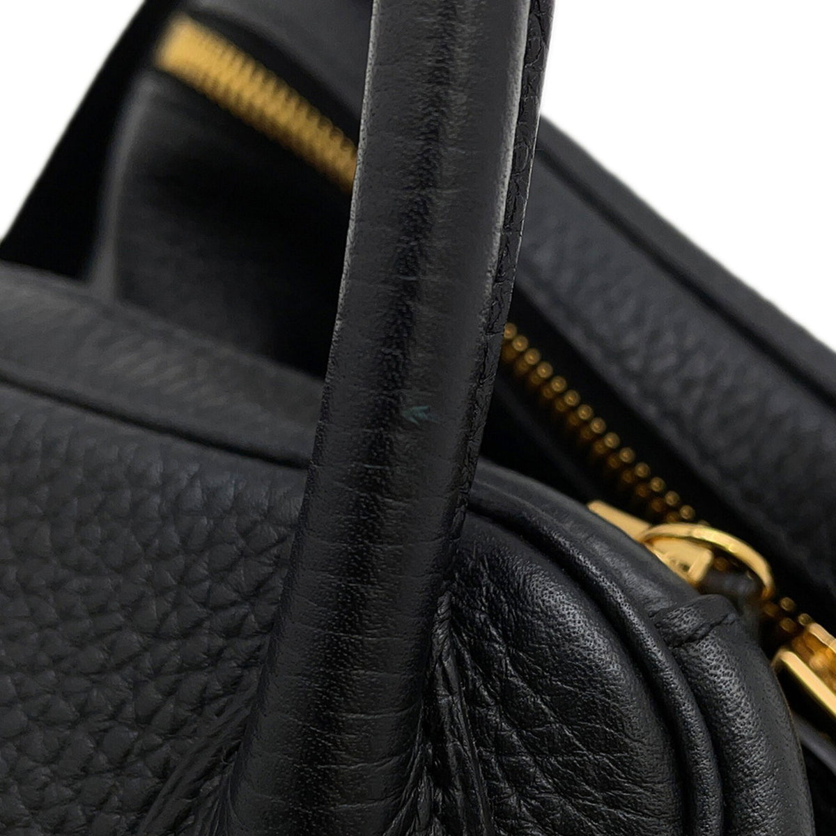 Hermes Black Taurillon Clemence Leather Handbag Shoulder Bag (Pre-Owned)
