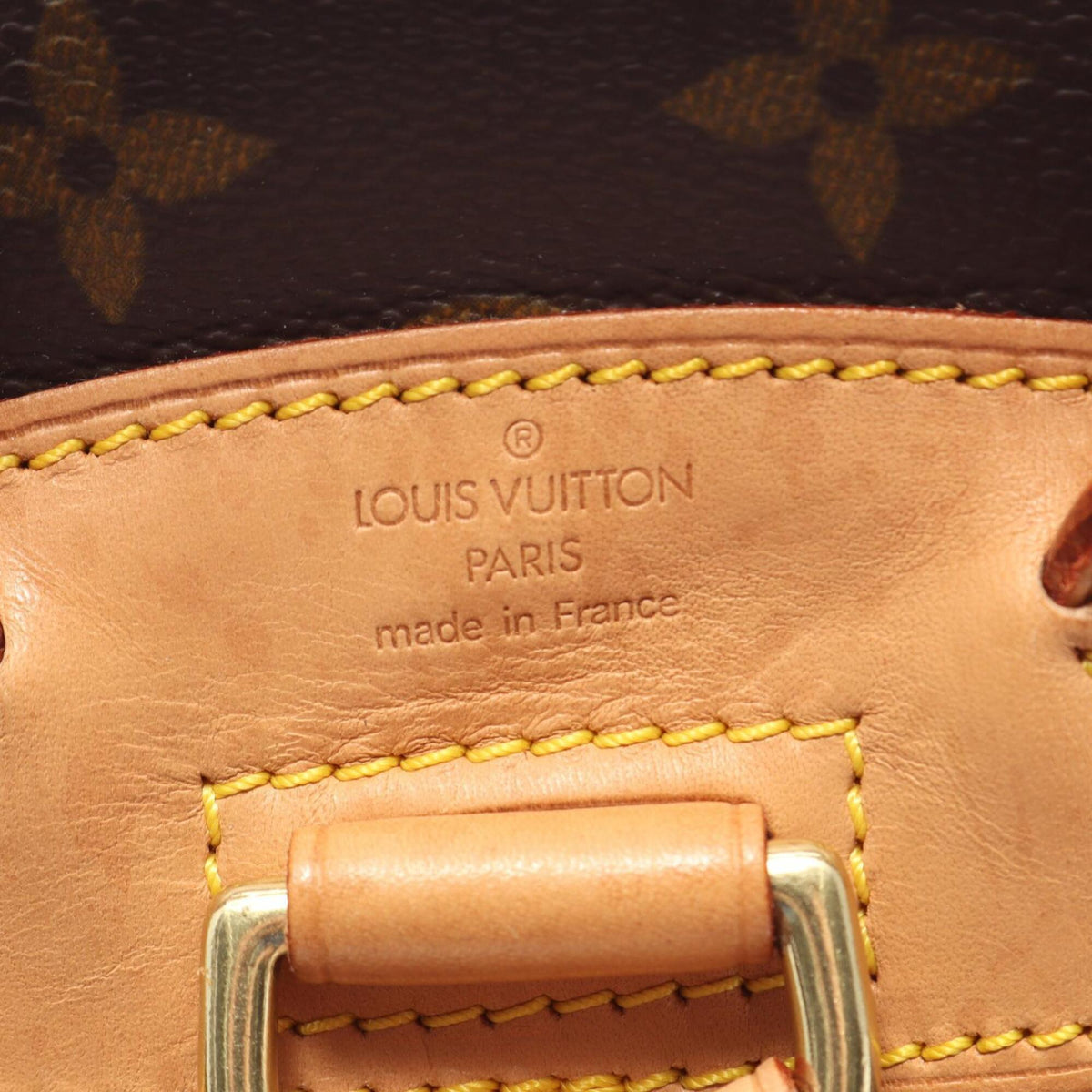 Louis Vuitton Brown Pvc Leather Backpack Handbag (Pre-Owned)