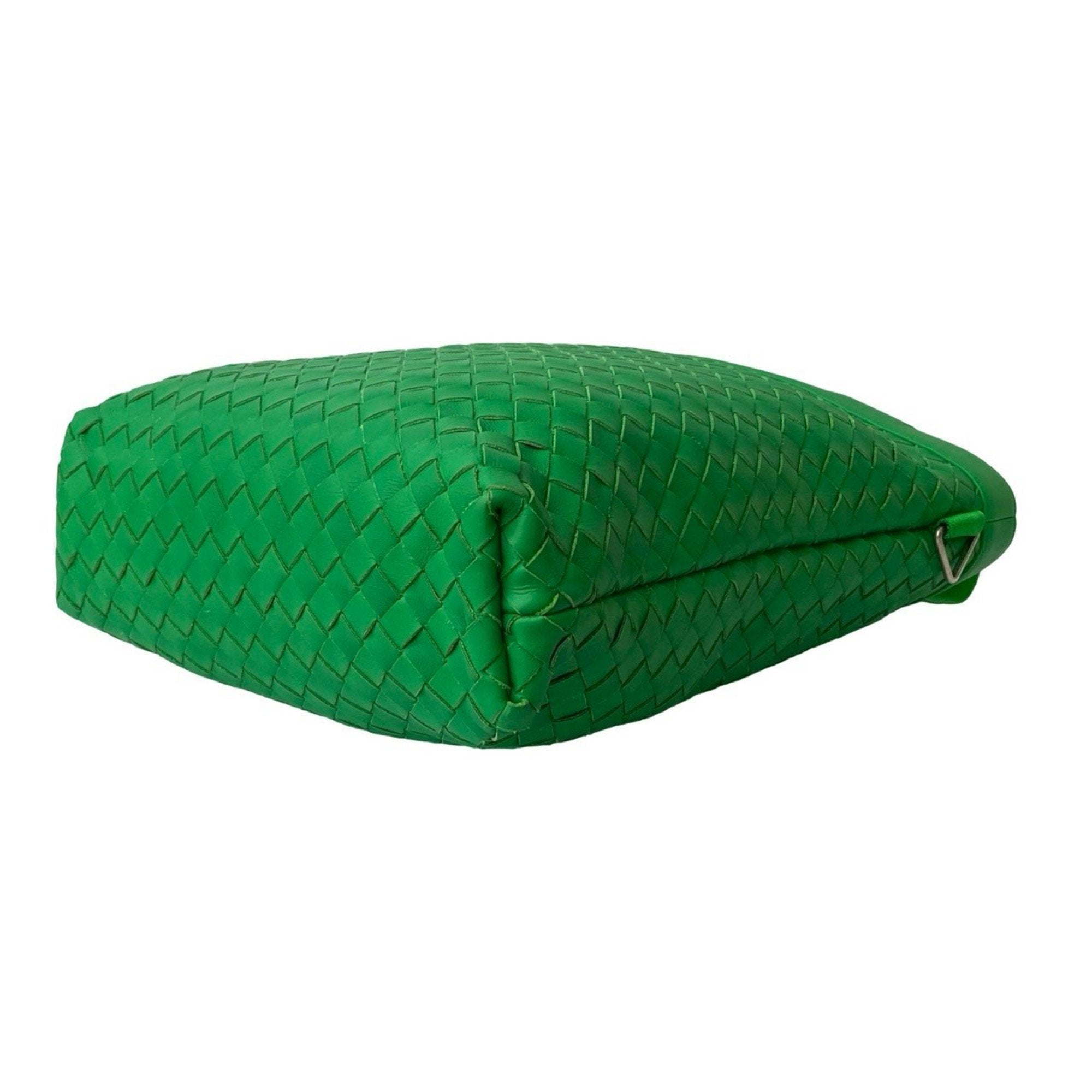 Bottega Veneta Green Leather Tote Bag (Pre-Owned)