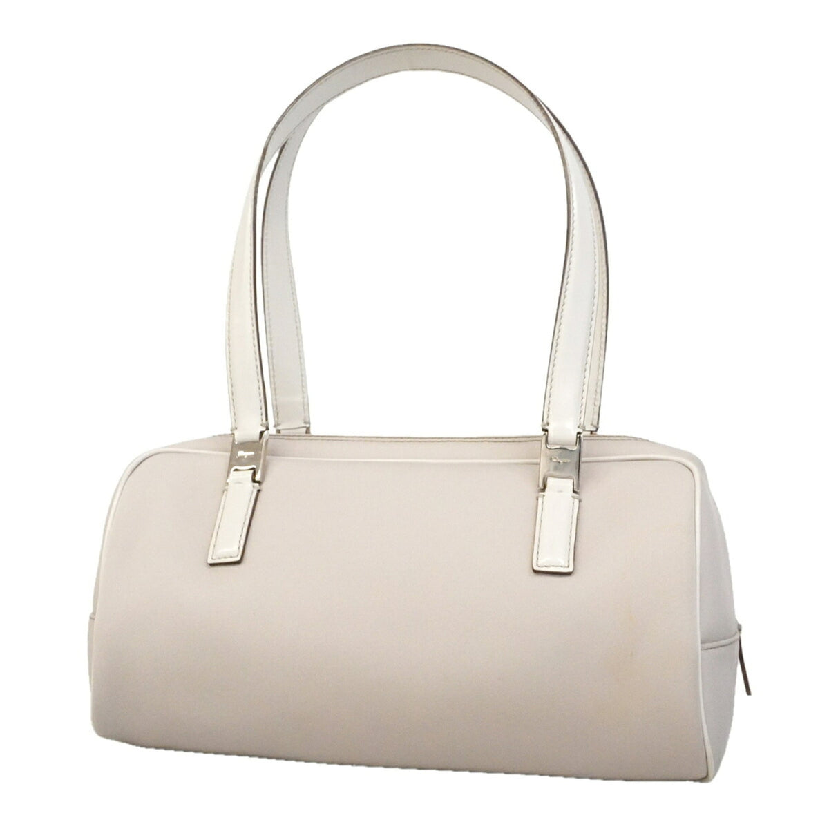 Salvatore Ferragamo Gray Nylon Handbag (Pre-Owned)