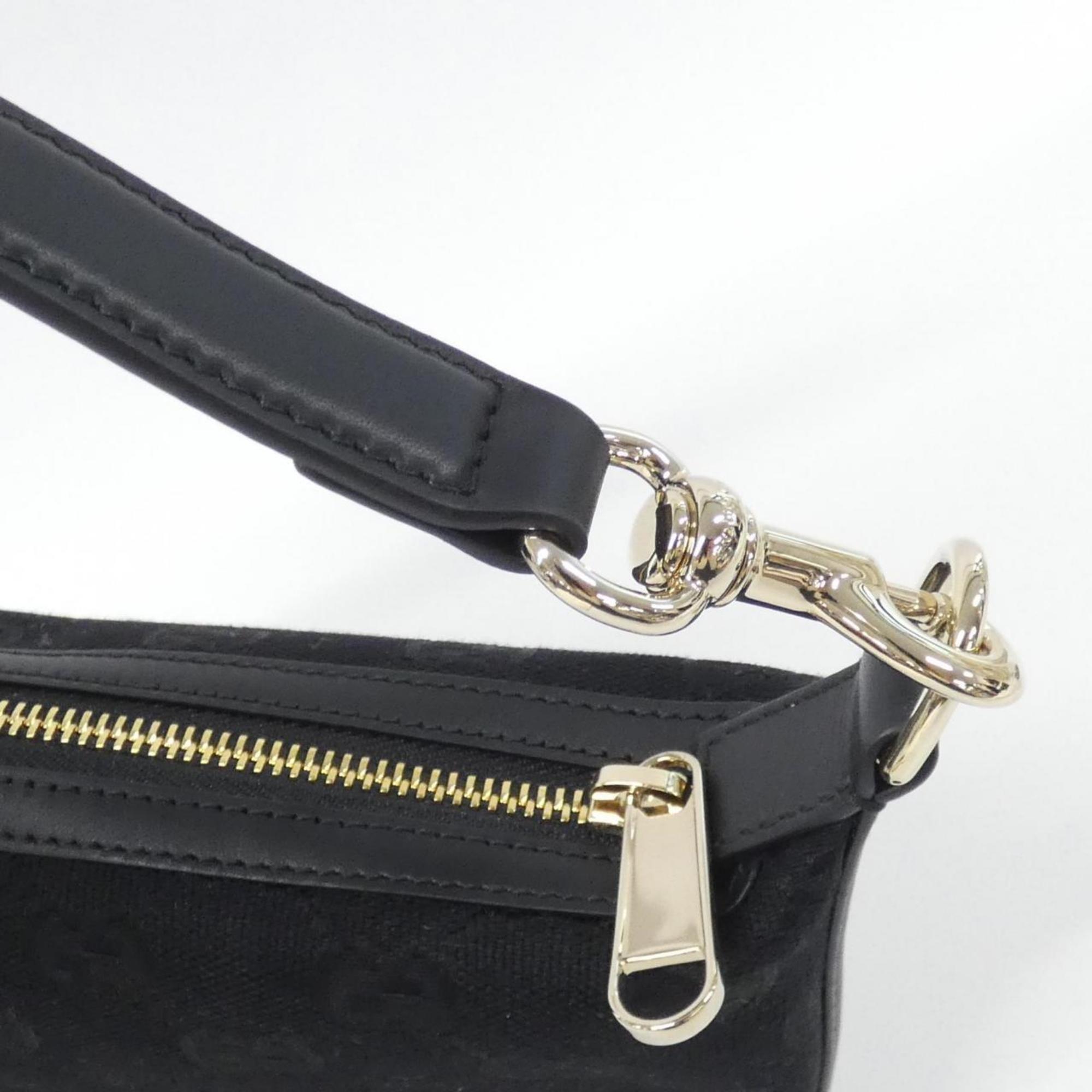 Gucci Black Gg Canvas Handbag (Pre-Owned)