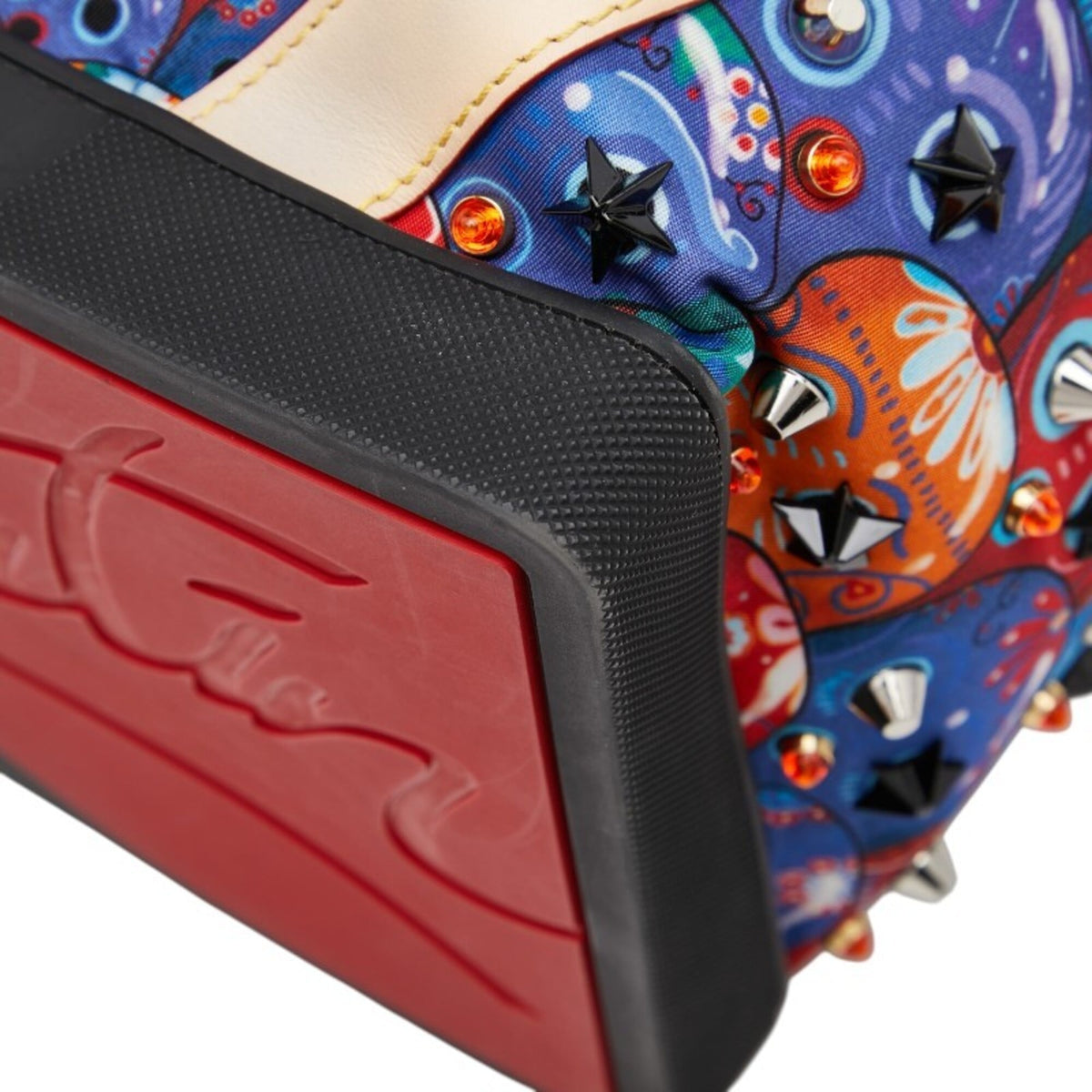 Christian Louboutin Multi-Color Nylon Leather Rubber Backpack (Pre-Owned)