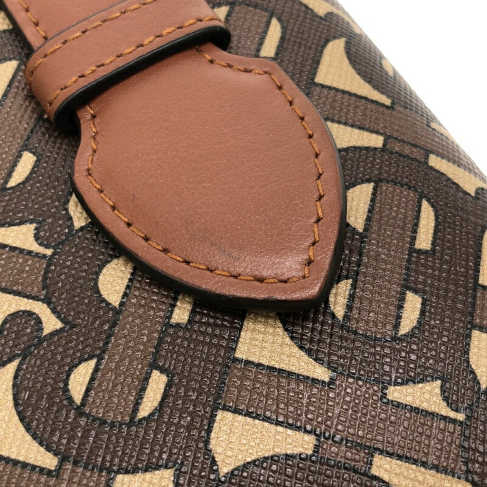 Burberry Brown Pvc Clutch Bag (Pre-Owned)