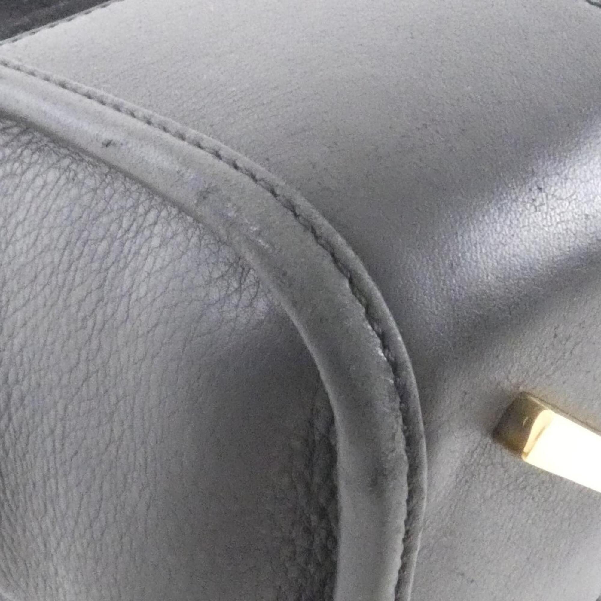 Loewe Black Suede Leather Handbag (Pre-Owned)