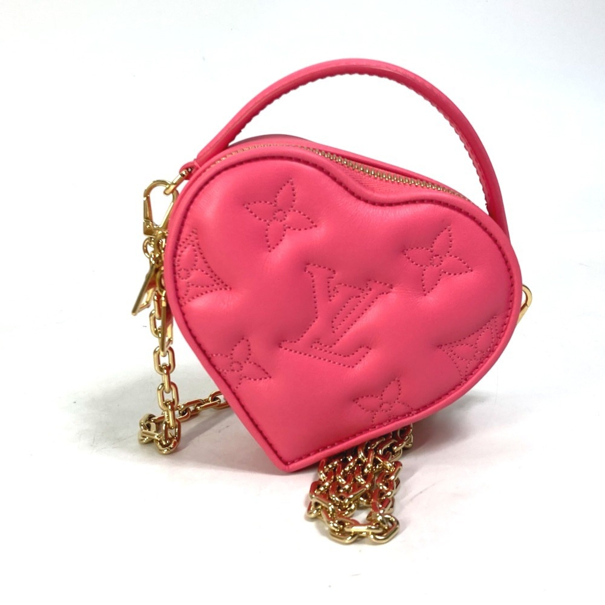 Louis Vuitton Pink Leather Handbag Shoulder Bag (Pre-Owned)