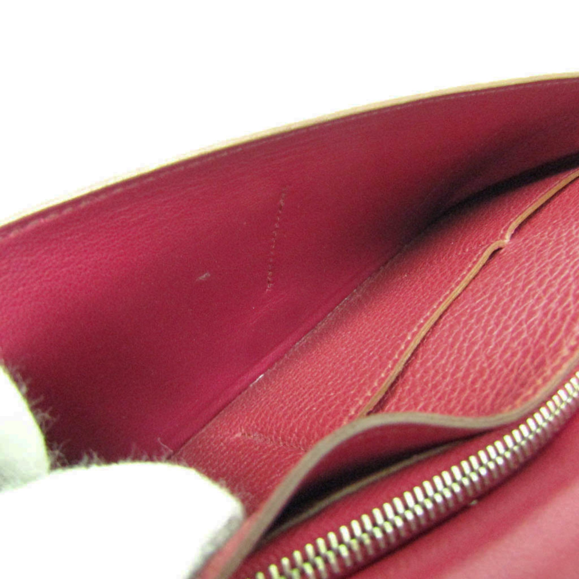 Hermes Dogon Wine Togo Leather Long Wallet (Bi-Fold) (Pre-Owned)