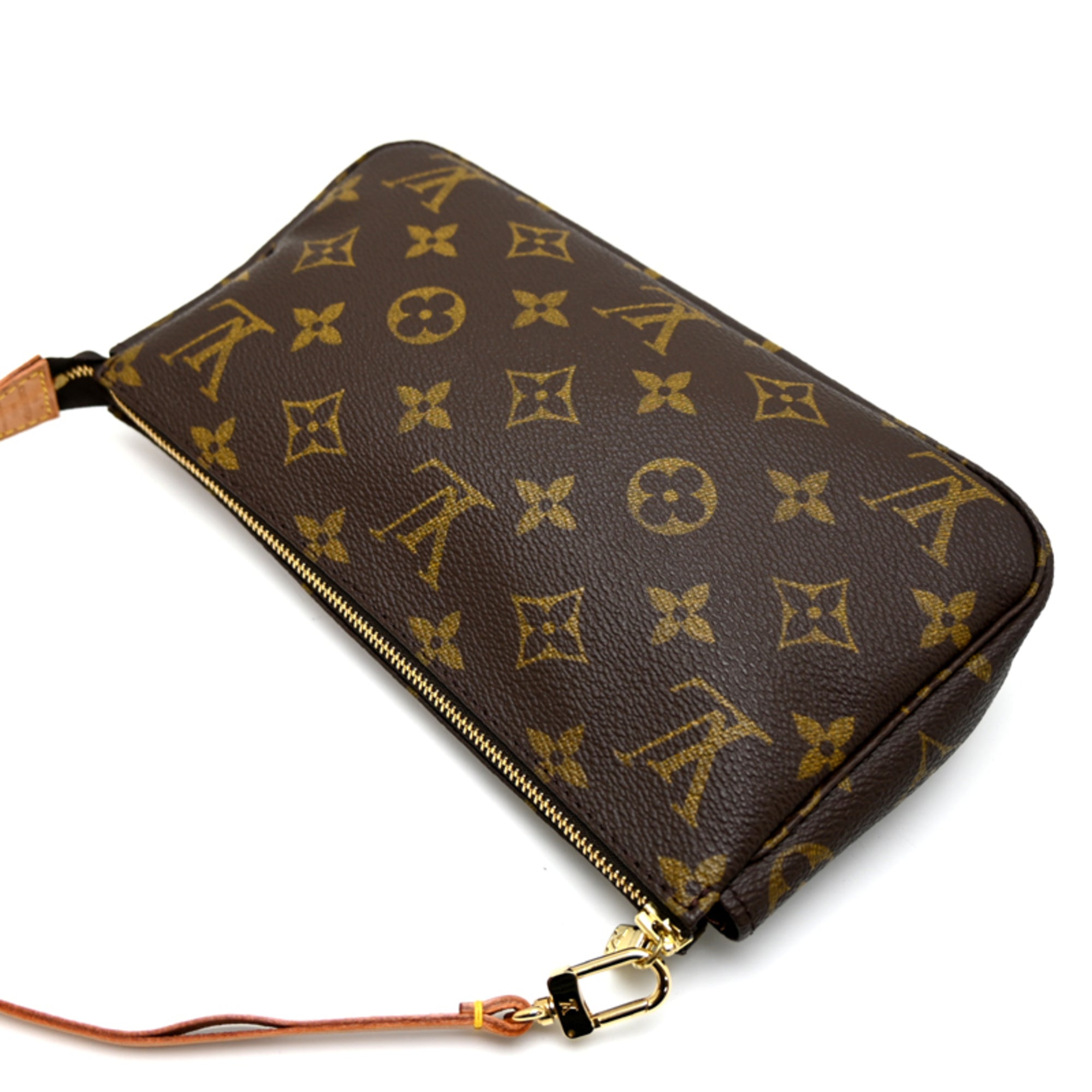 Louis Vuitton Brown Monogram Pochette Shoulder Bag (Pre-Owned)