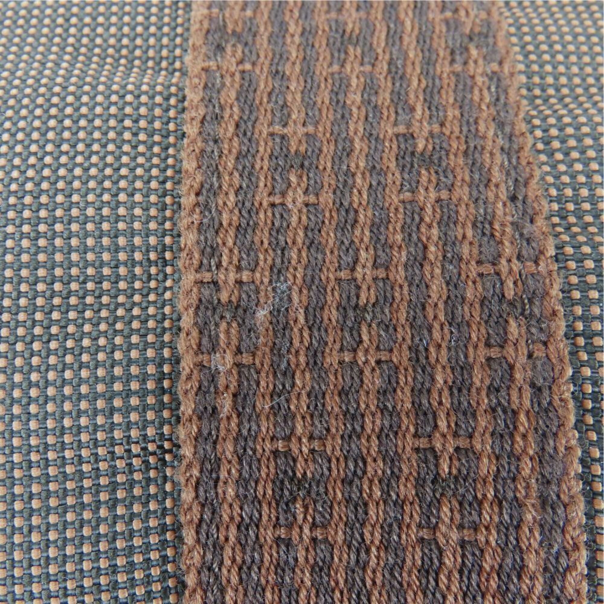 Hermes Brown Polyester Tote Bag (Pre-Owned)