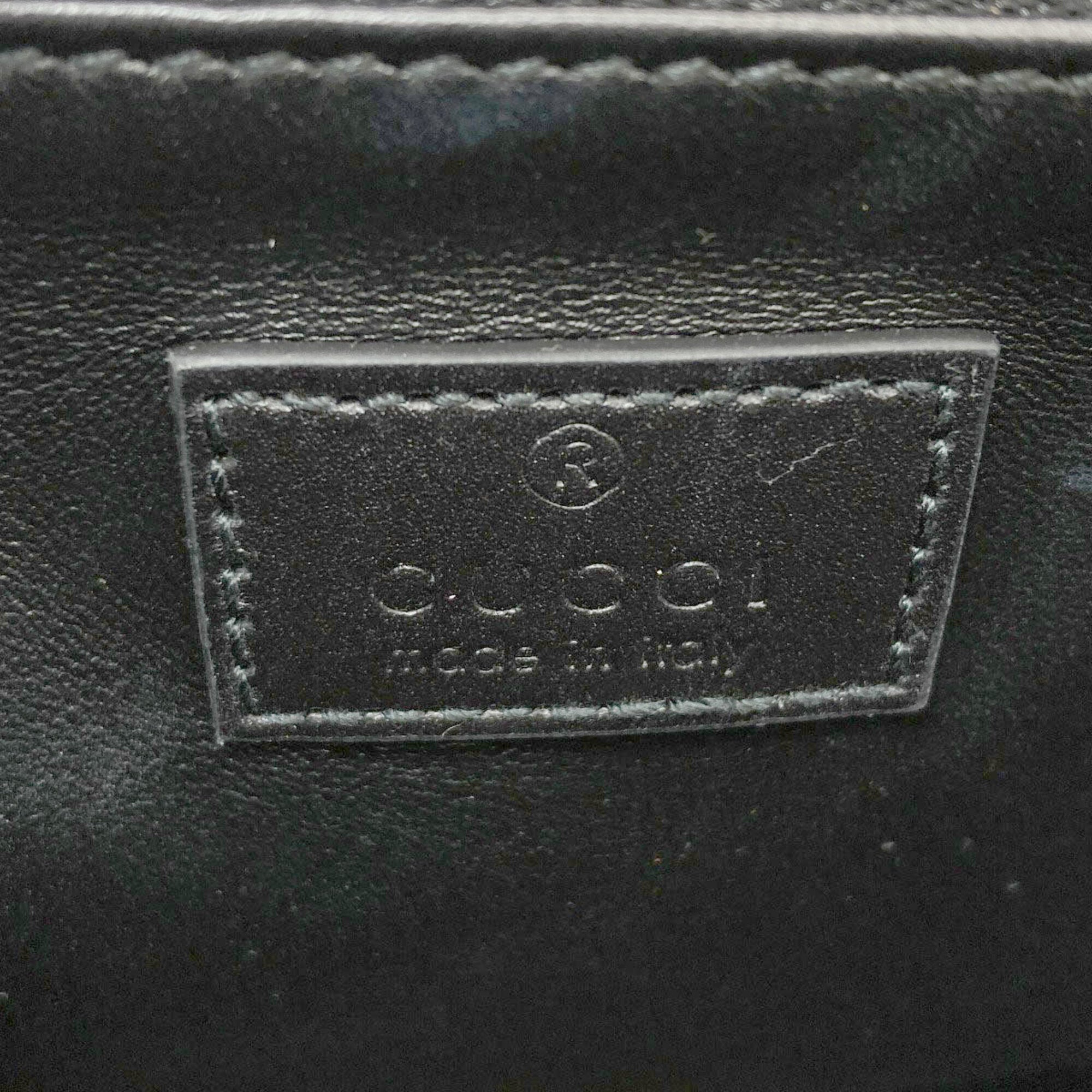 Gucci Black Leather Shoulder Bag (Pre-Owned)