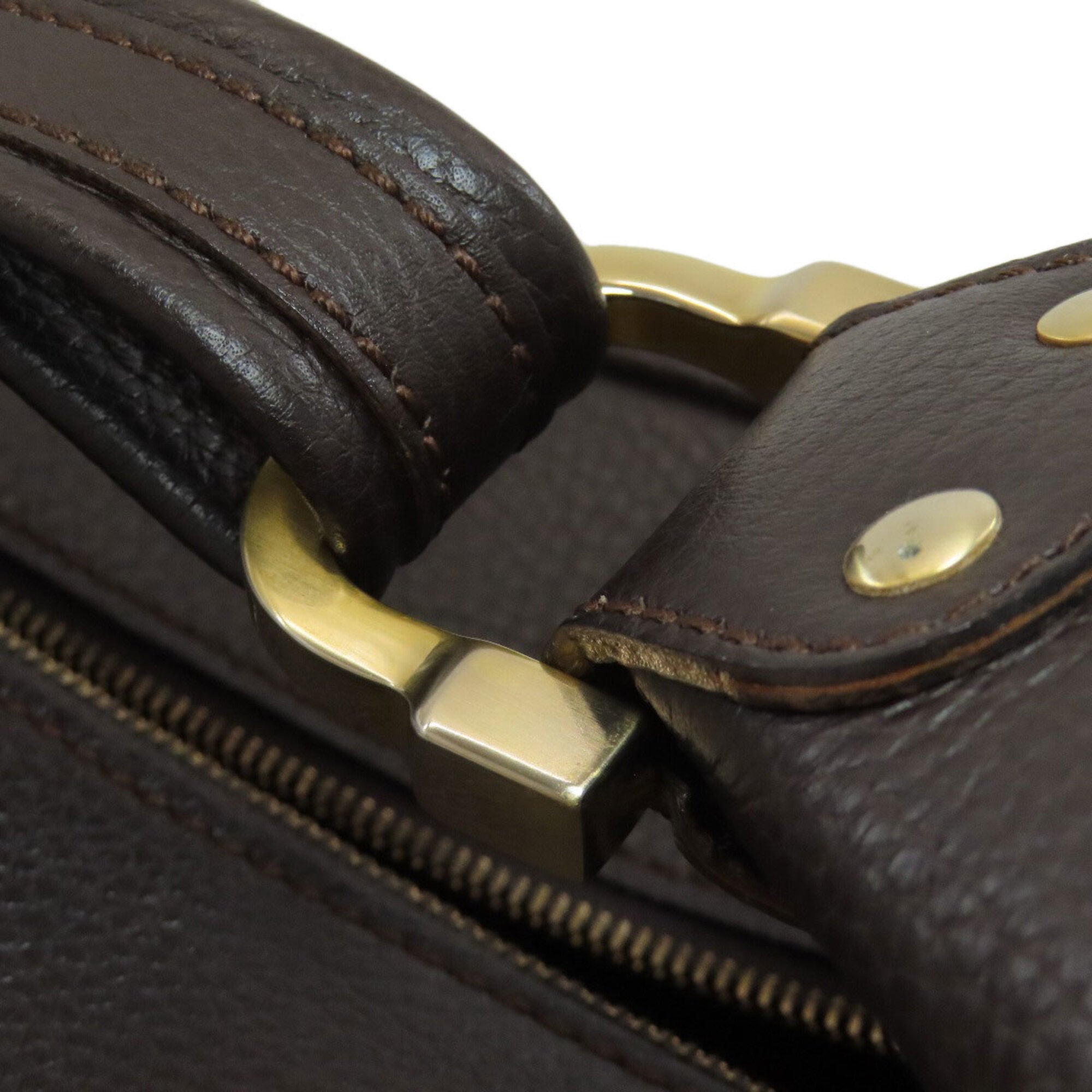 Tod's Dark Brown Leather Handbag (Pre-Owned)