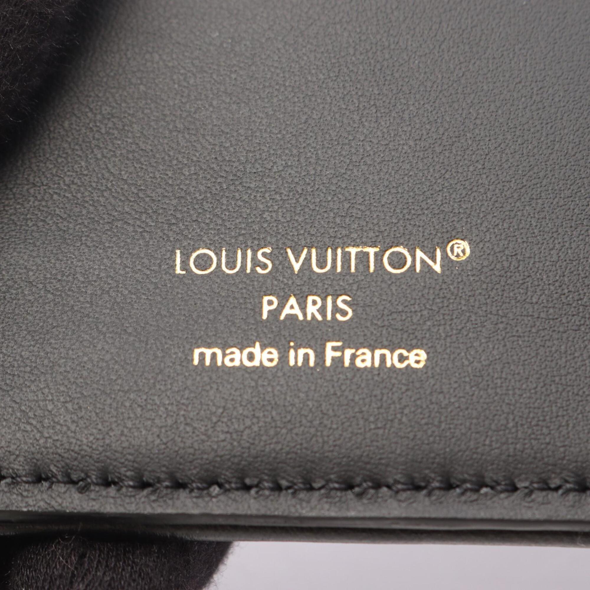 Louis Vuitton Black Monogram Leather Wallet (Bi-Fold) (Pre-Owned)