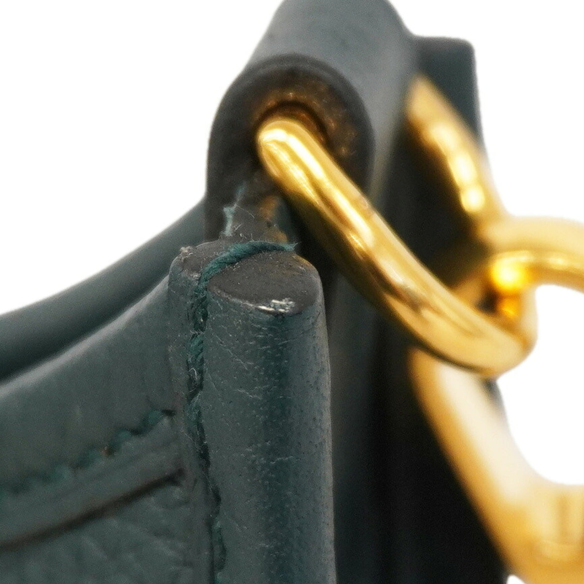 Hermes Blue Taurillon Clemence Leather Shoulder Bag (Pre-Owned)