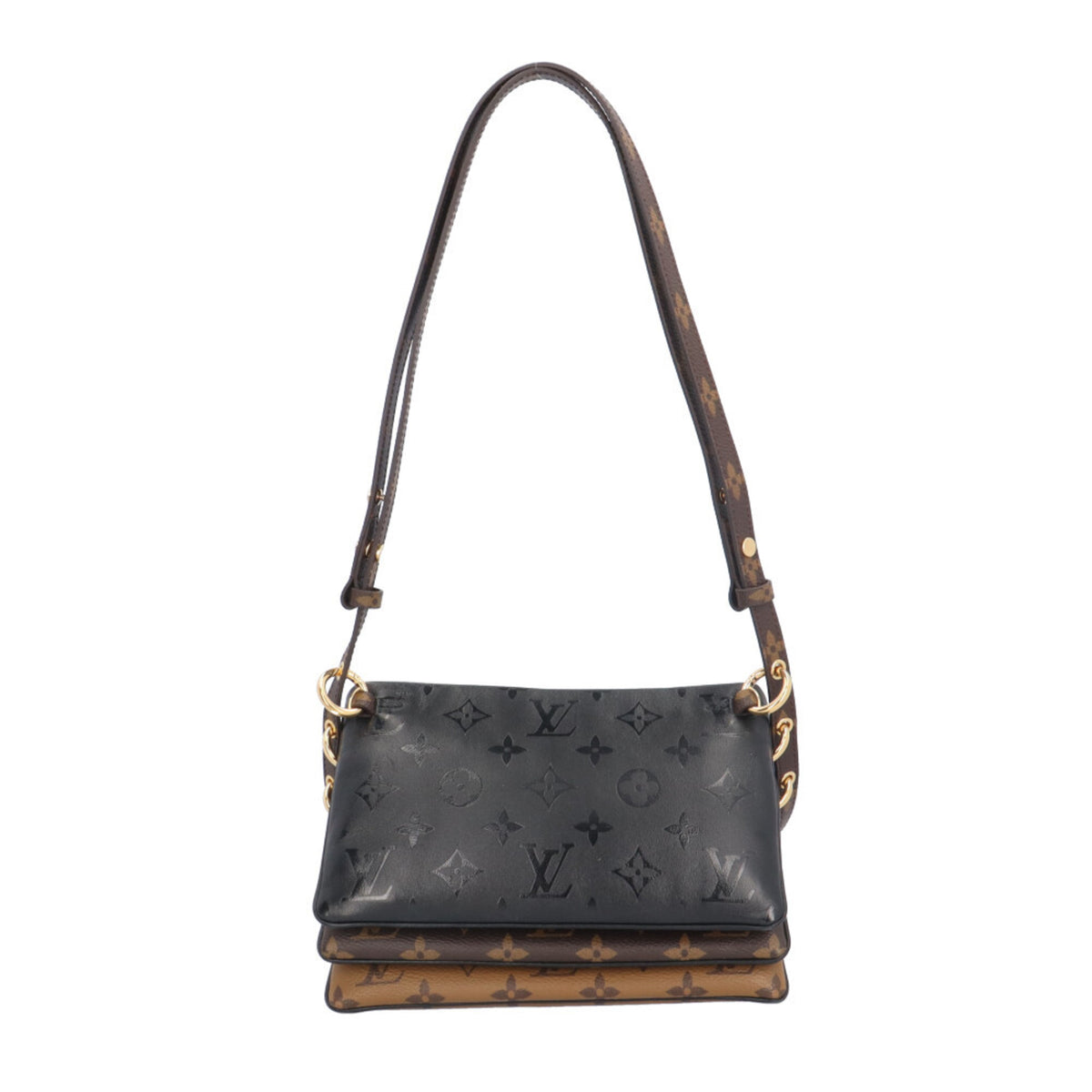 Louis Vuitton Monogram Brown Monogram Monogram Reverse Monogram Monogram Reverse Pochette Shoulder Bag (Pre-Owned)
