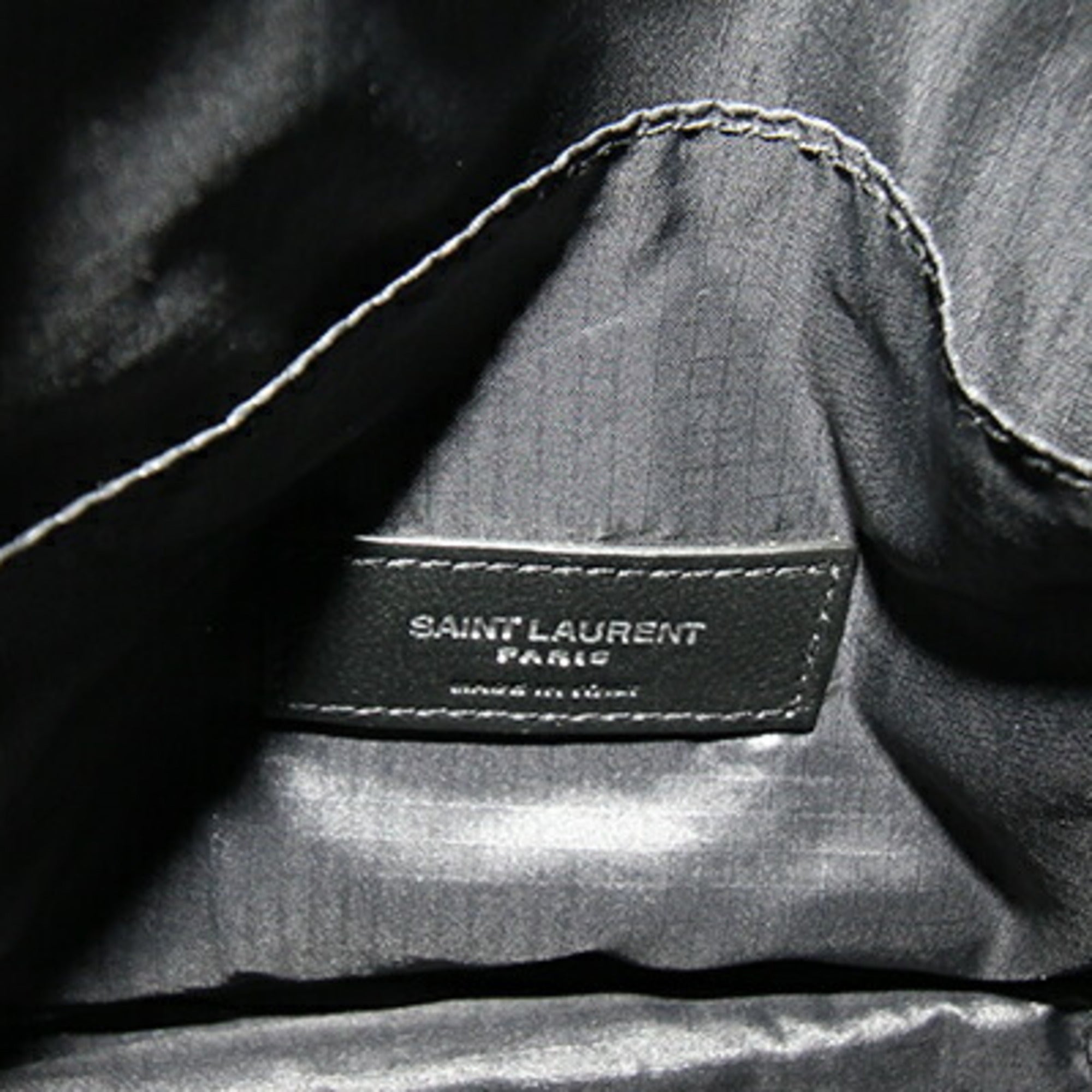 Saint Laurent Black Leather Shoulder Bag (Pre-Owned)