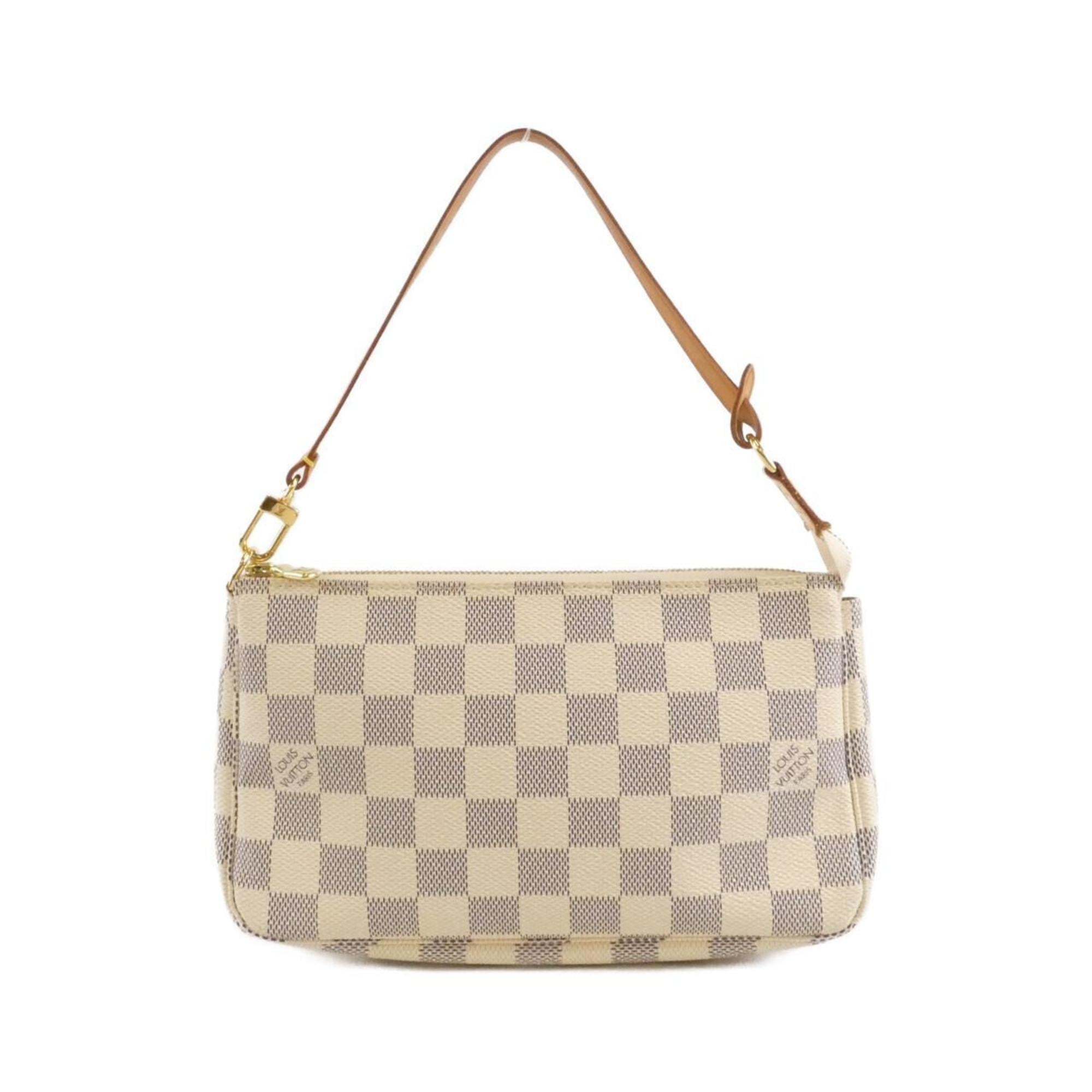 Louis Vuitton Azur Coated Canvas Pochette Pouch (Pre-Owned)