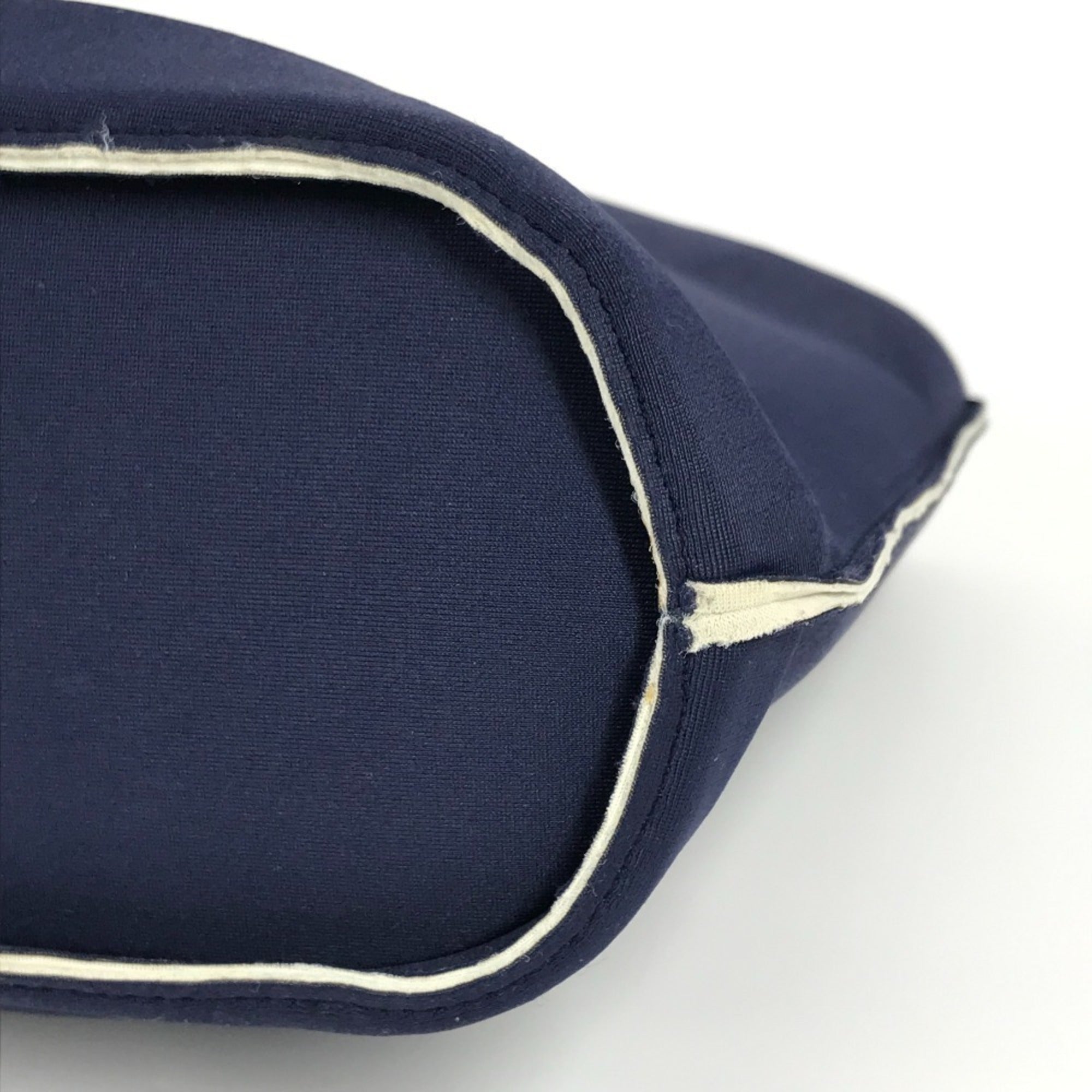 Chanel Navy Polyamide Handbag Tote Bag (Pre-Owned)