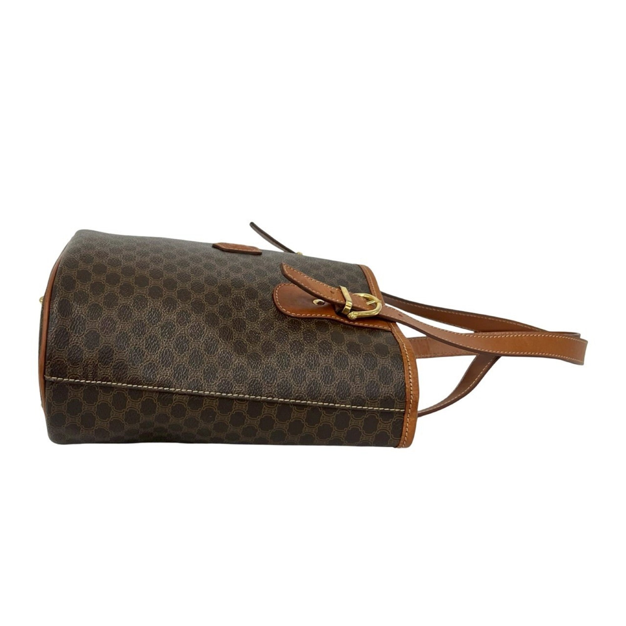 Celine Brown Leather Pvc Shoulder Bag Tote Bag (Pre-Owned)