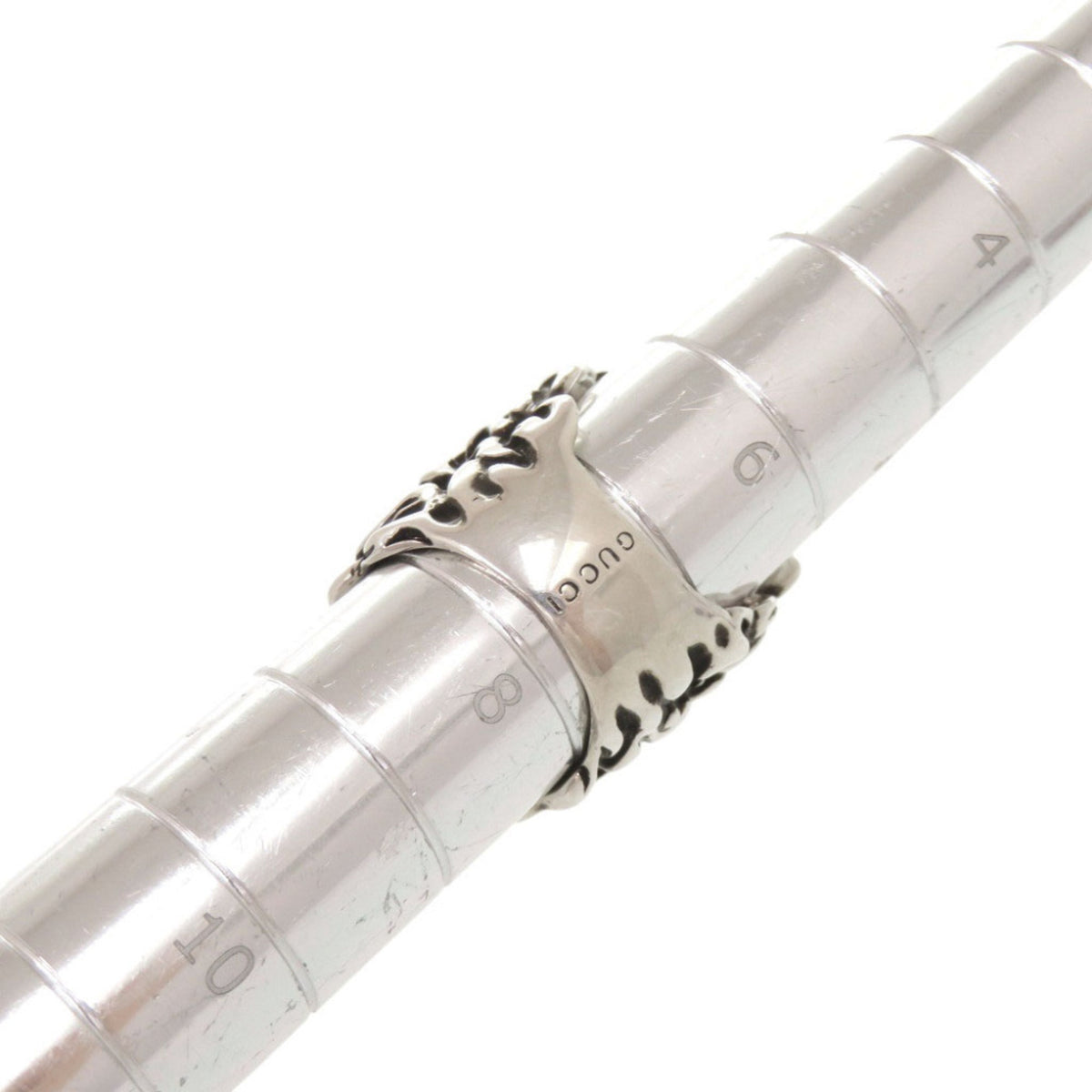 Gucci Silver Metal Band Ring (Pre-Owned)