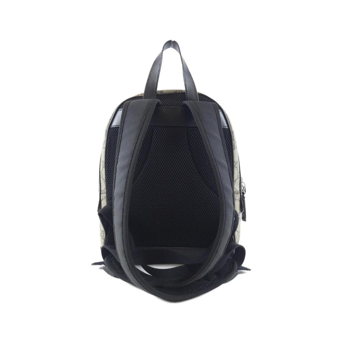 Gucci Beige Black Gg Supreme Backpack (Pre-Owned)