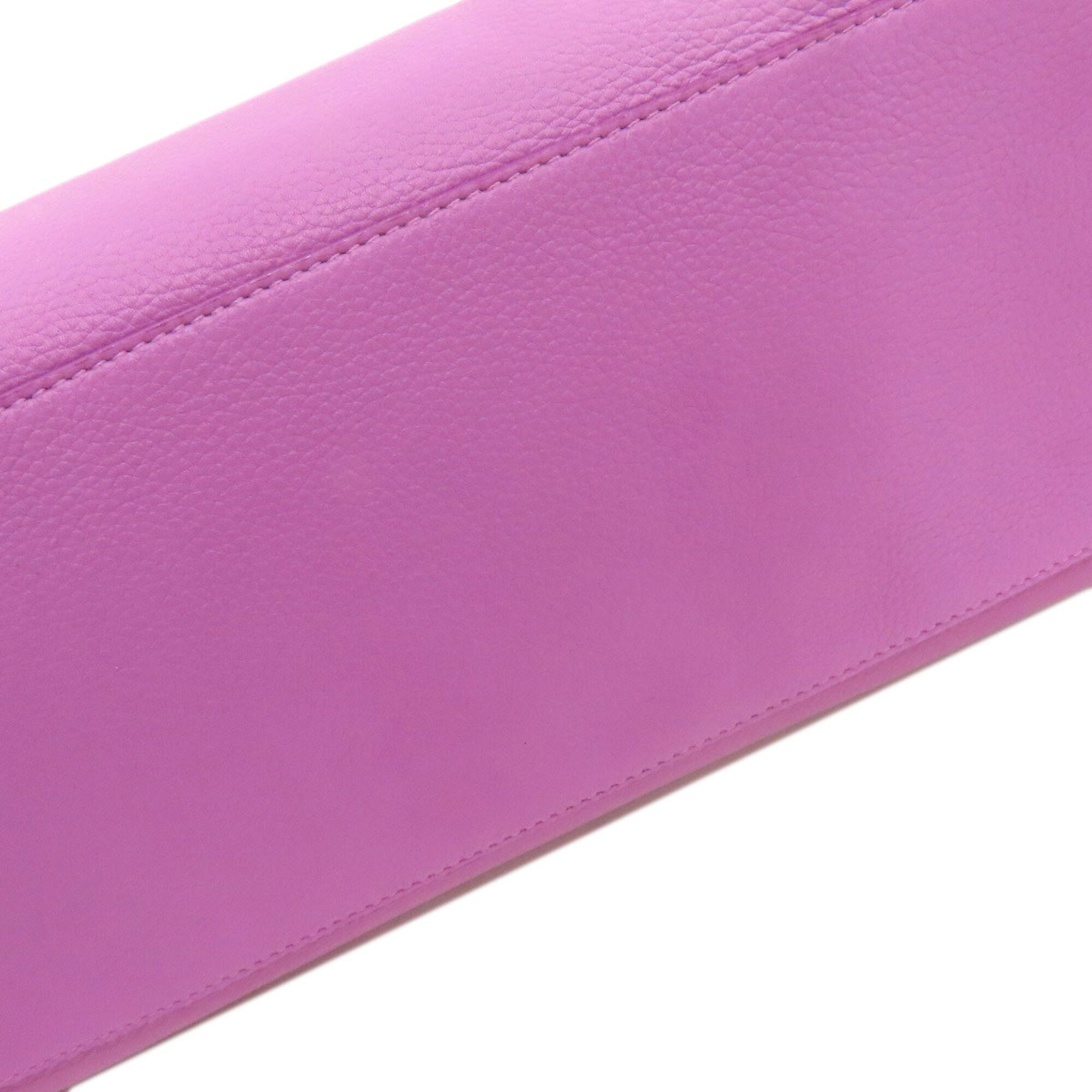 Bvlgari Pink Purple Leather Tote Bag (Pre-Owned)