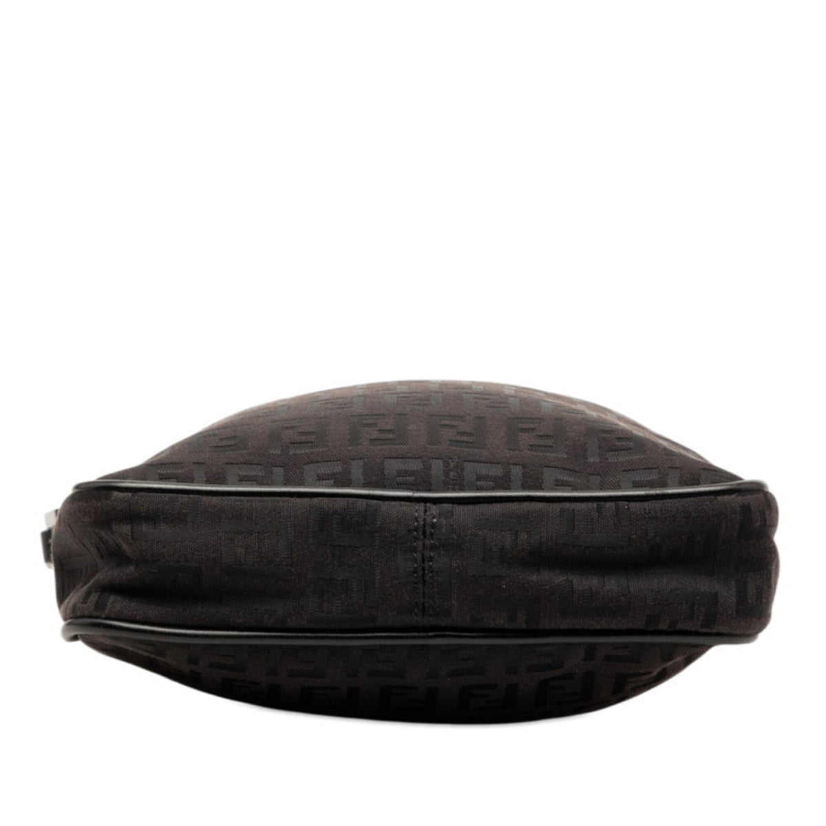 Fendi Black Canvas Leather Shoulder Bag (Pre-Owned)