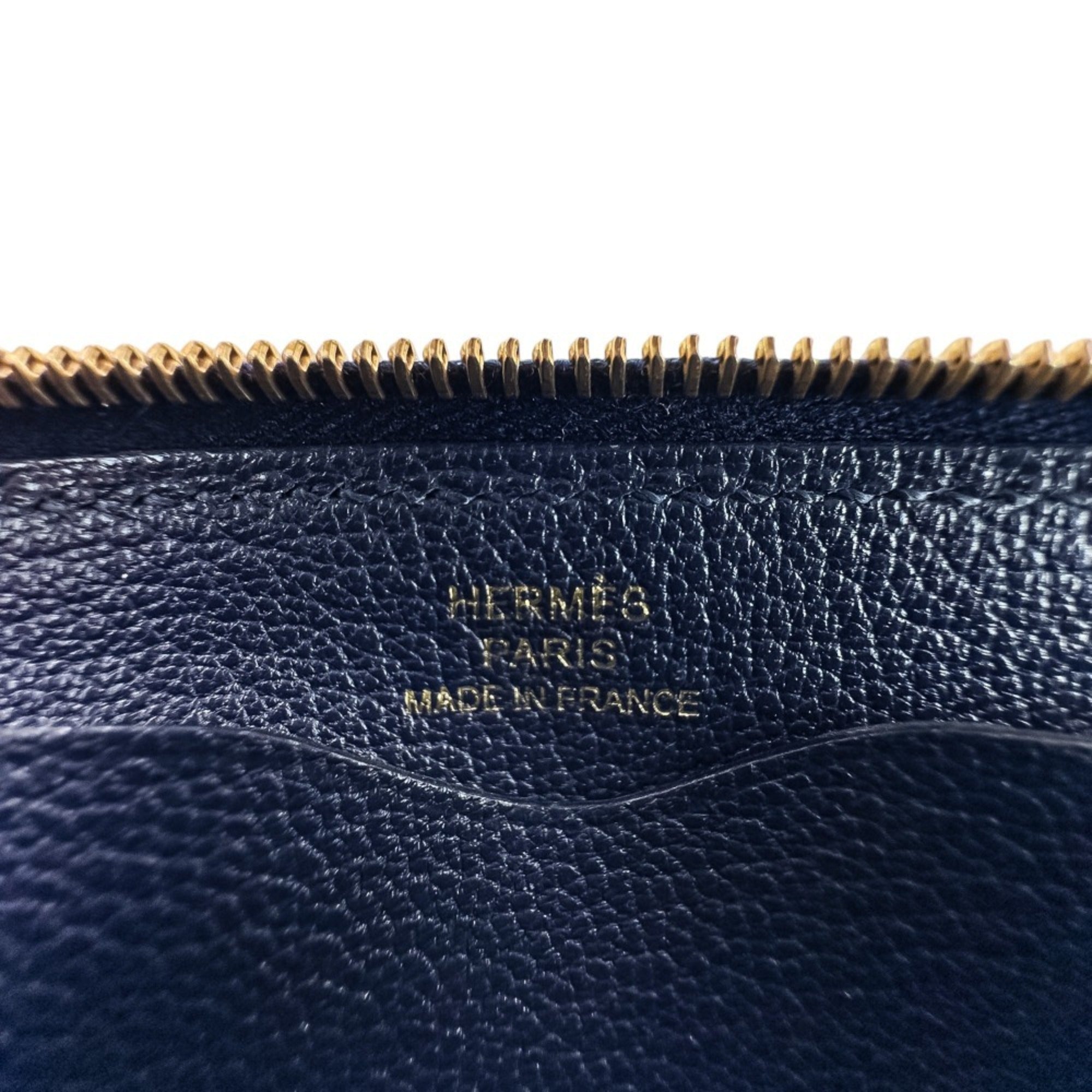 Hermes Blue Nuit Coin Purse/Coin Case (Pre-Owned)