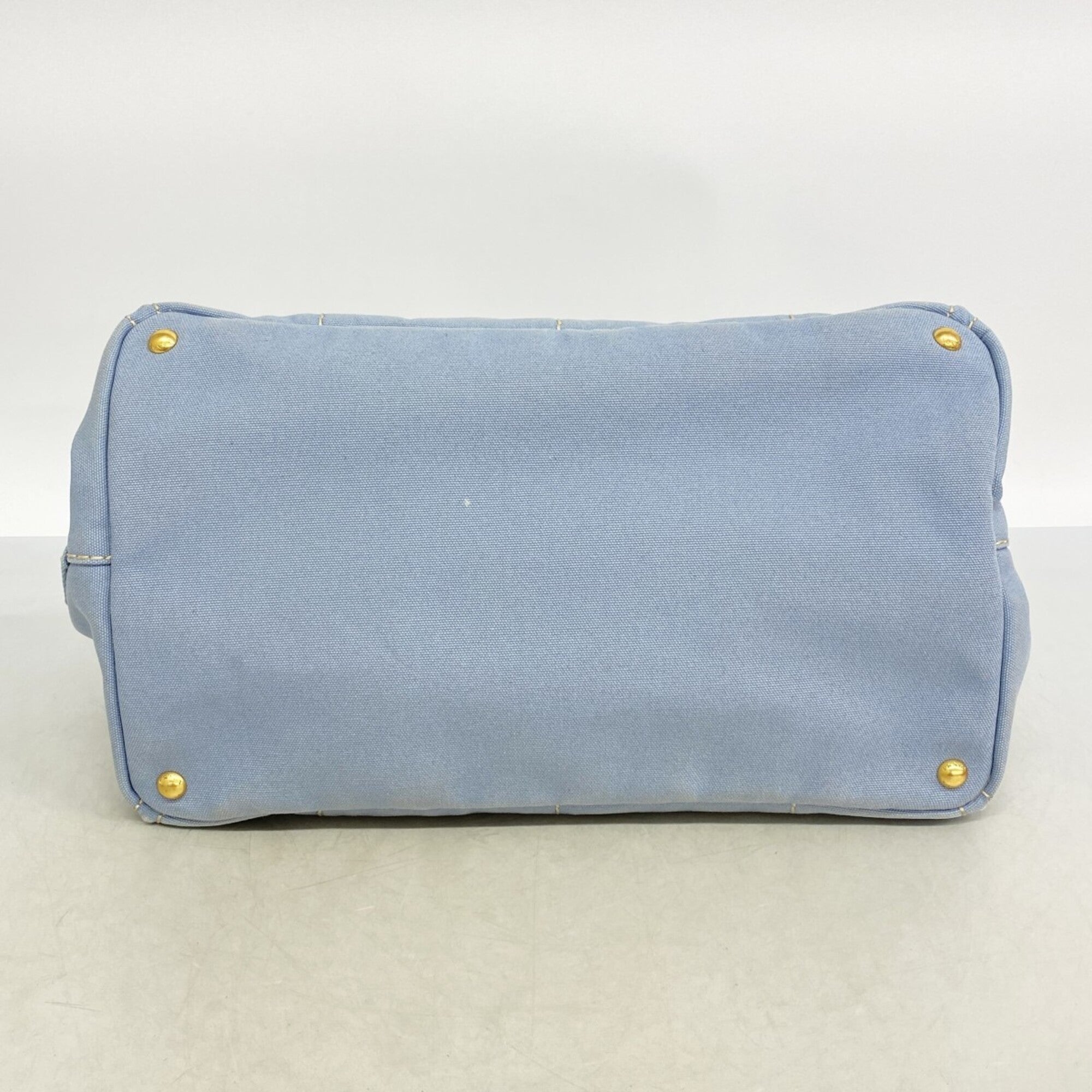 Prada Sky Blue Canvas Tote Bag (Pre-Owned)