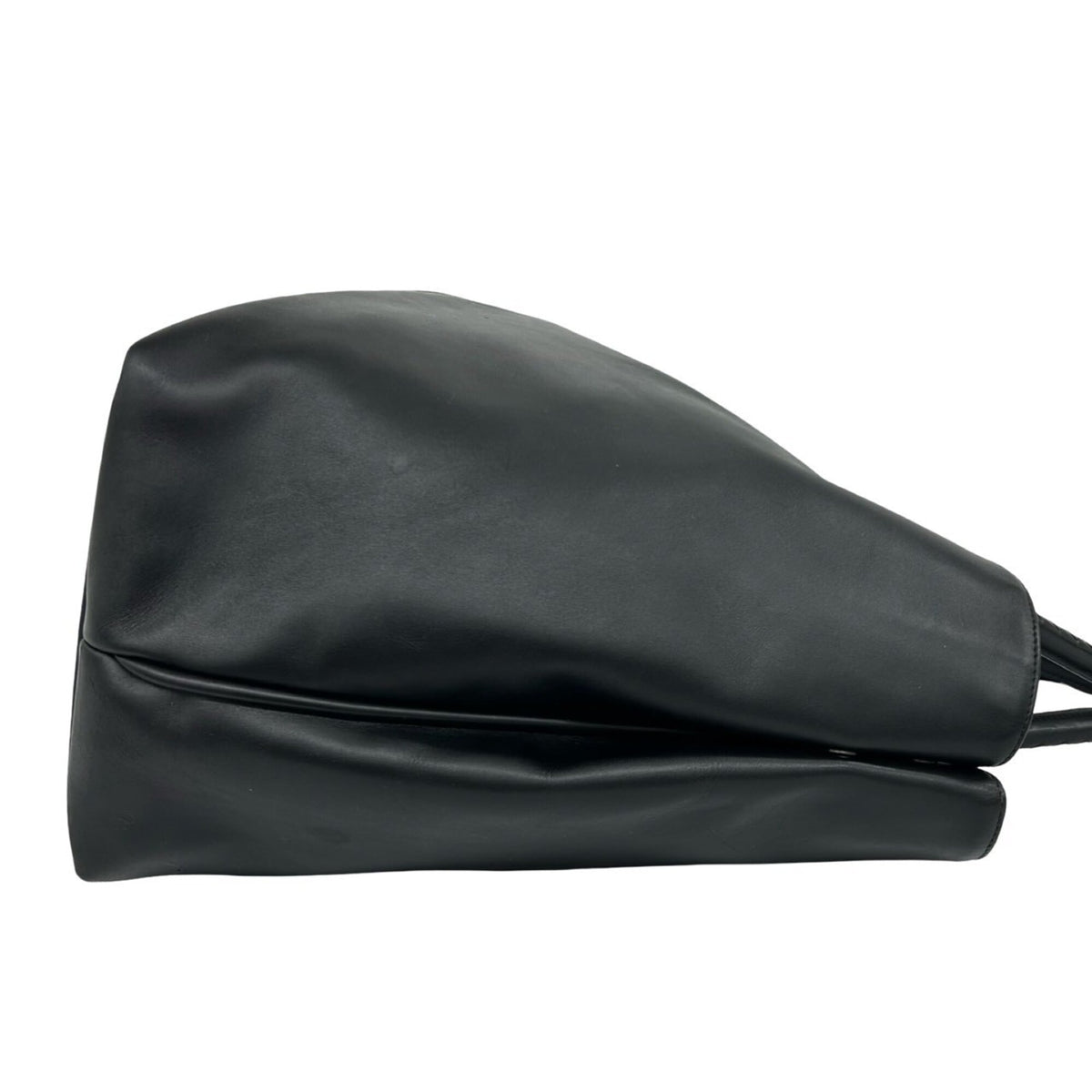 Bottega Veneta Black Leather Handbag Tote Bag (Pre-Owned)